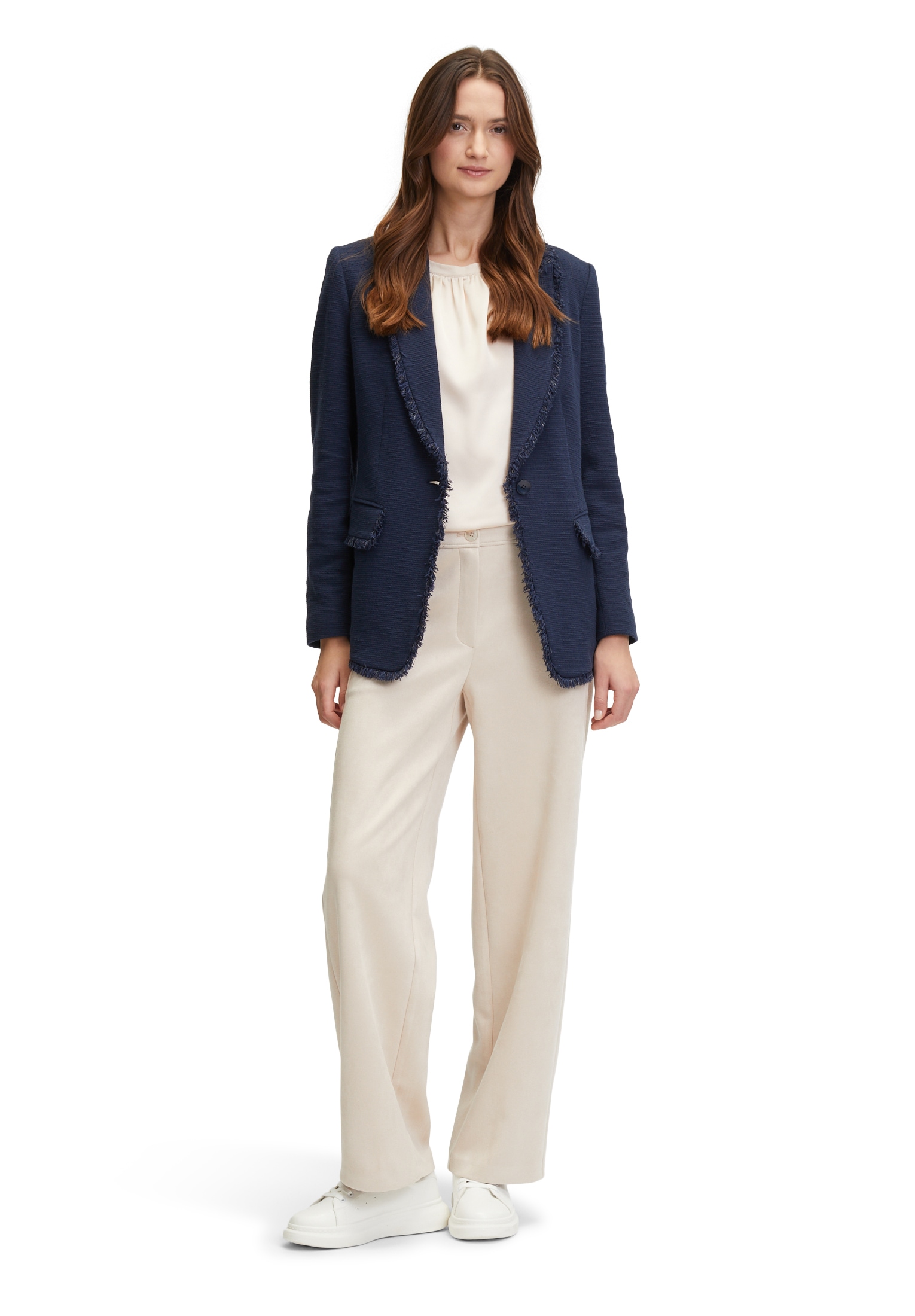 Betty&Co Stoffhose »Betty & Co Damen Stoffhose mit weitem Bein«, Material
