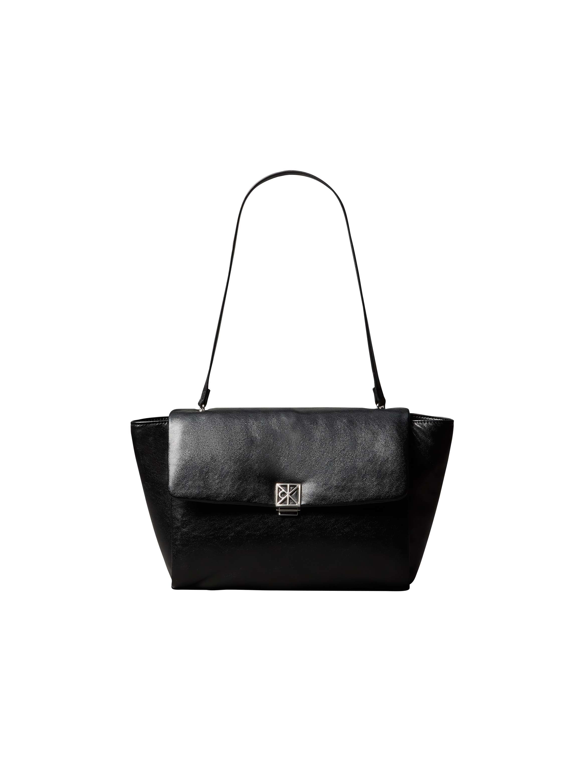 Calvin Klein Handtasche "EMBLEM HW PADDED SATCHEL" Umhängetasche, Schultertasche mit Schmucklogo