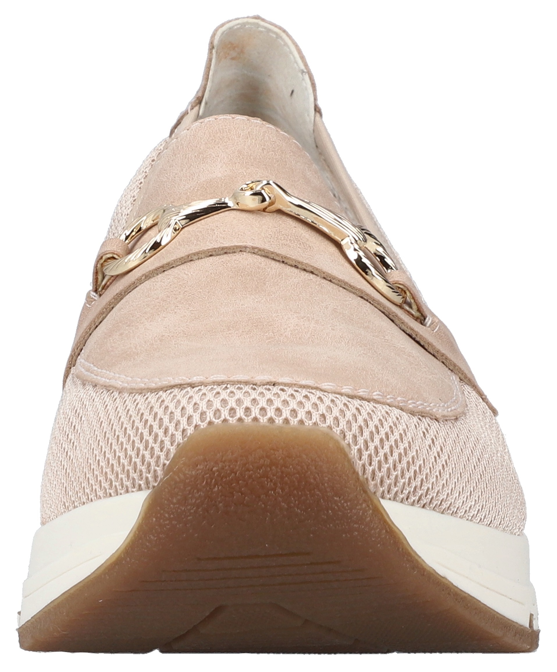 Slip-On Sneaker RIEKER "Slipper vegan", Damen, Gr. 41, rosa (rosé), Lederimitat, Textil, Schuhe Sneaker, Slipper, Freizeitschuh mit eleganter Zierspange, Topseller 3