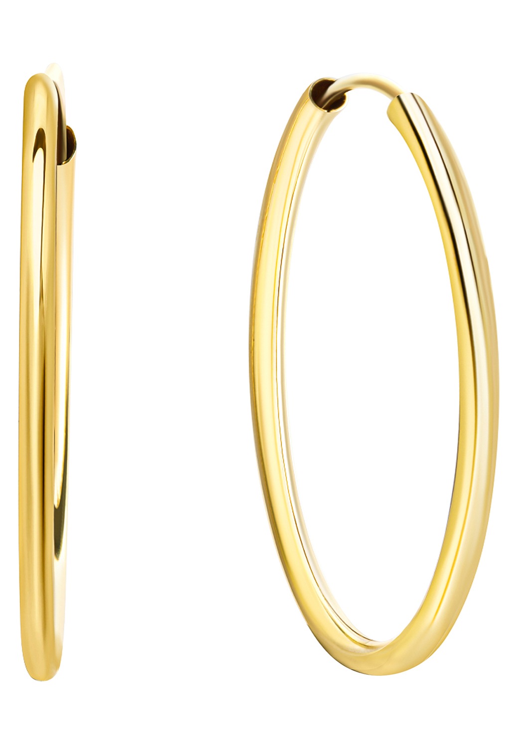 Paar Creolen FIRETTI "Schmuck Geschenk Gold 333 Ohrschmuck glänzend, verschiedene Größen" Gr. 30, gold (gelbgoldfarben), Ohrringe, Damen, 30, Gelbgold 333