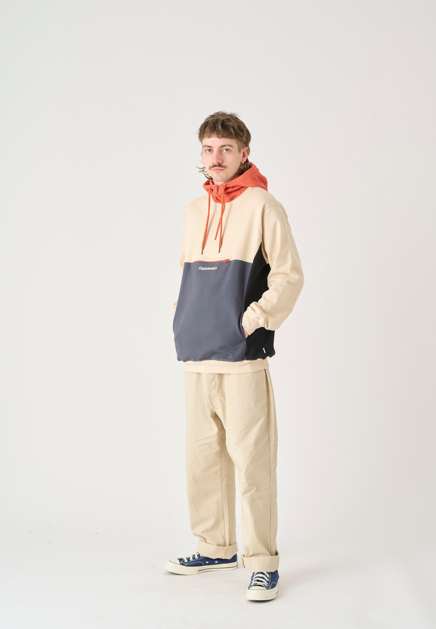 Cleptomanicx Kapuzensweatshirt »Hooded Block«, im lässigen Color-Blocking-Stil