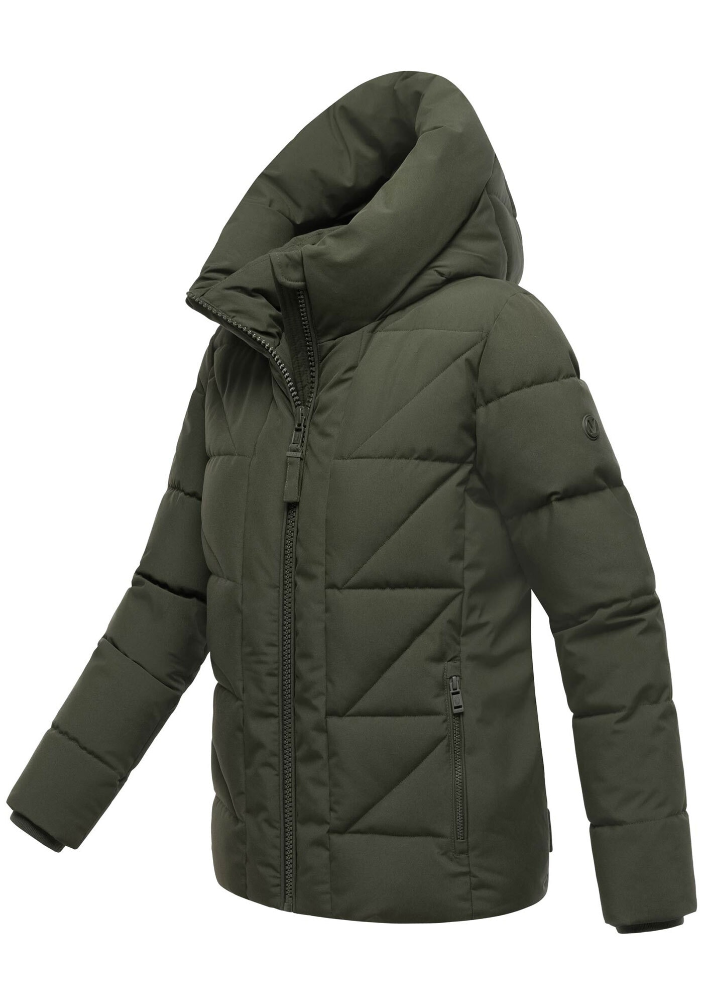 Marikoo Winterjacke »Kuschelnasee«, mit extra hohem Kragen und warmem Fleecefutter