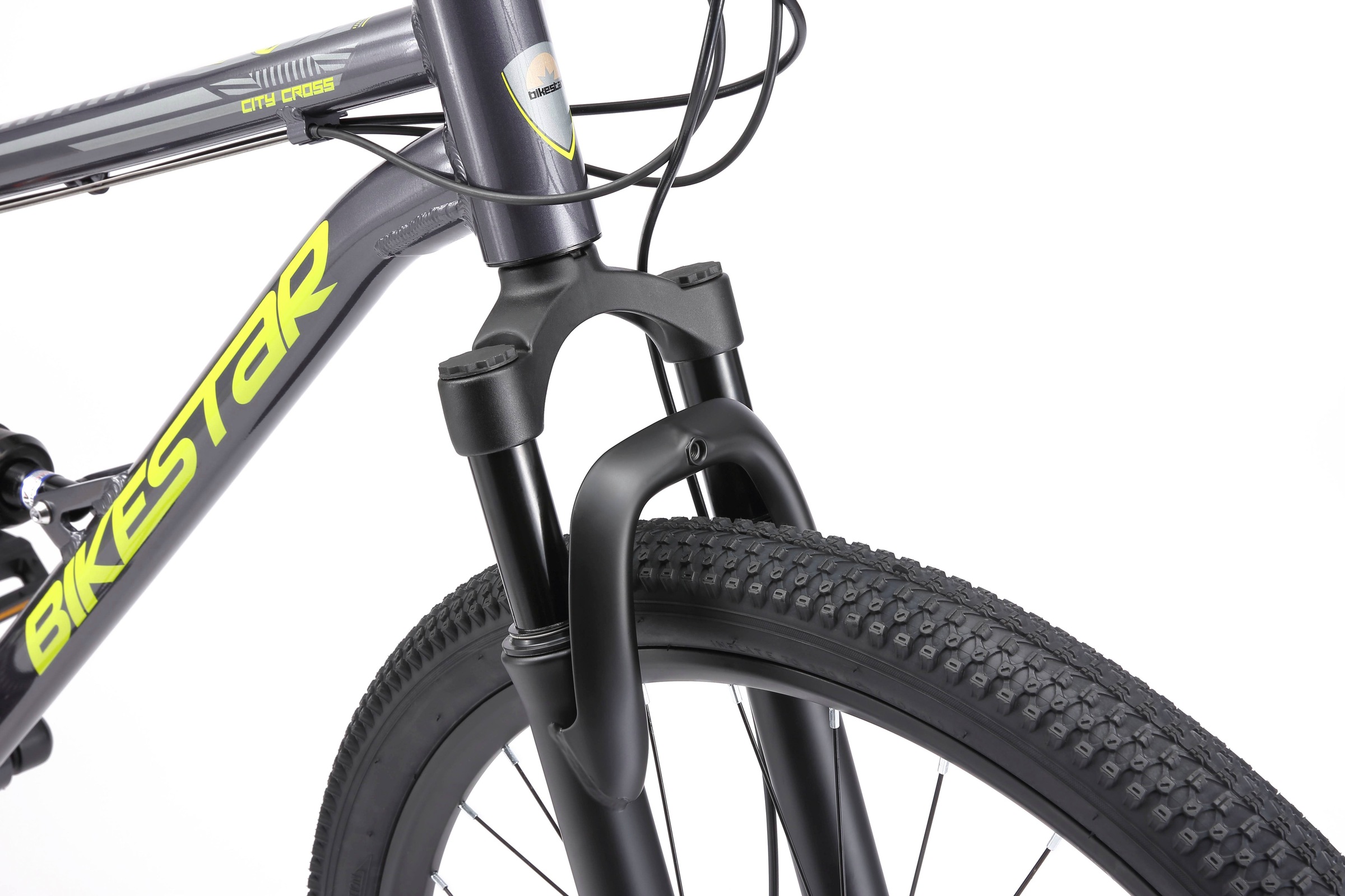 Bikestar Mountainbike, 21 Gang, Shimano, RD-TY300 Schaltwerk, Kettenschaltung, für Damen und Herren, Kettenschaltung