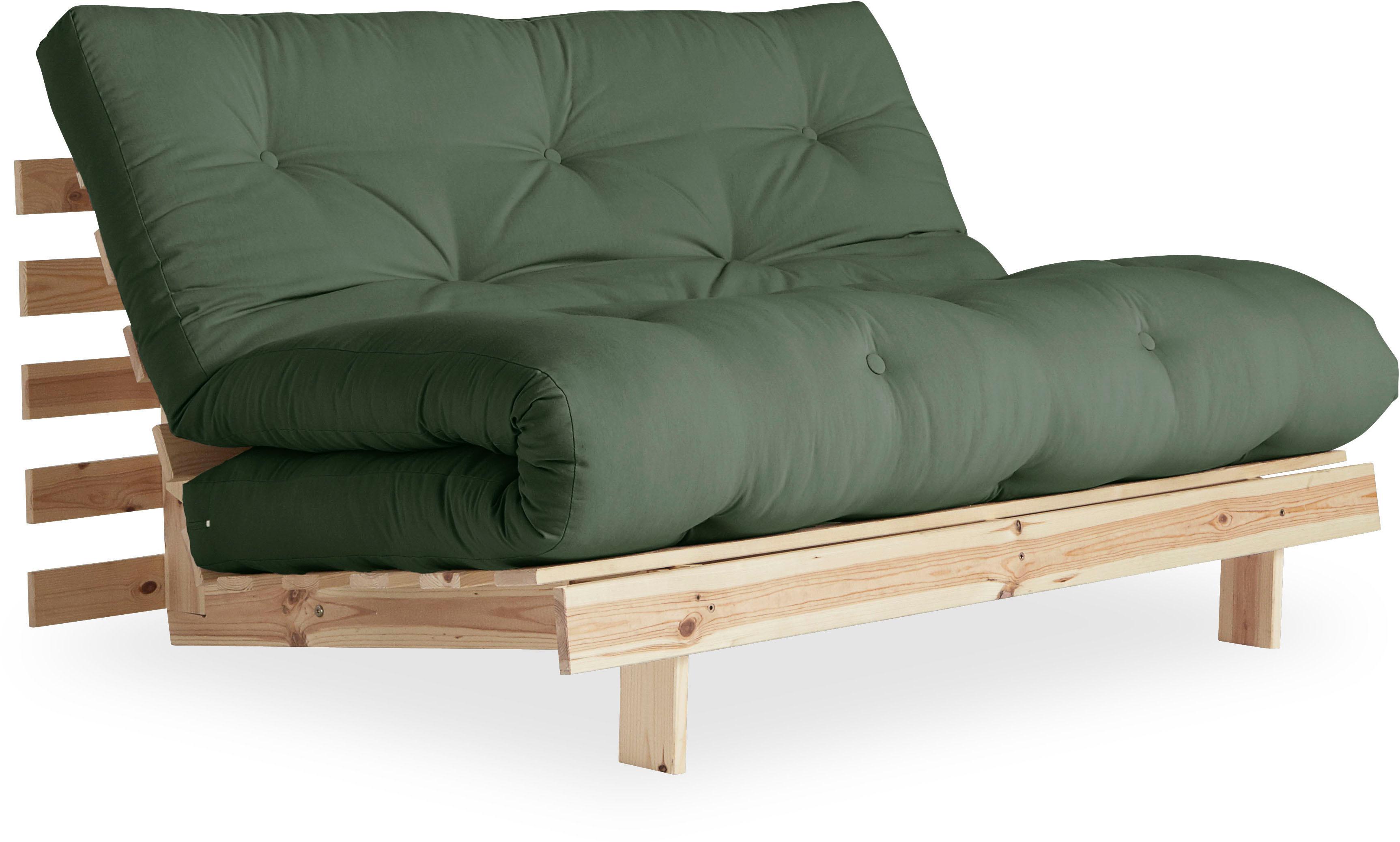 Karup Design Daybett "Roots Sofa Bed, Schlafsofa, Bettfunktion, FSC-Massivholz" Inkl. Futonmatratze, Made in Europe, langlebig, B: 140 oder 160 cm