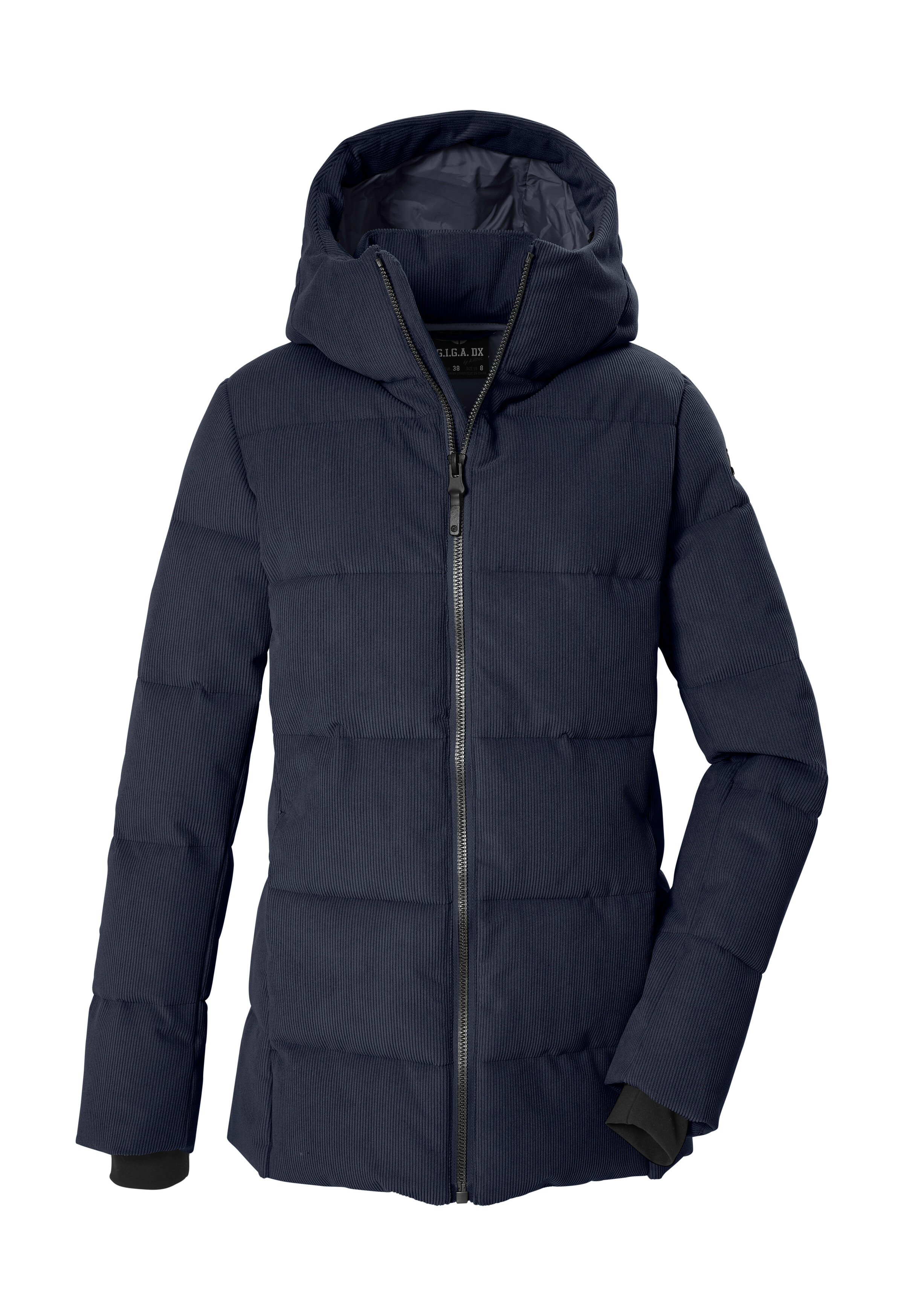 G.I.G.A. DX by killtec Steppjacke "GW 48 WMN QLTD JCKT" Winddichte, wasserabweisende Kord-Steppjacke mit Kapuze