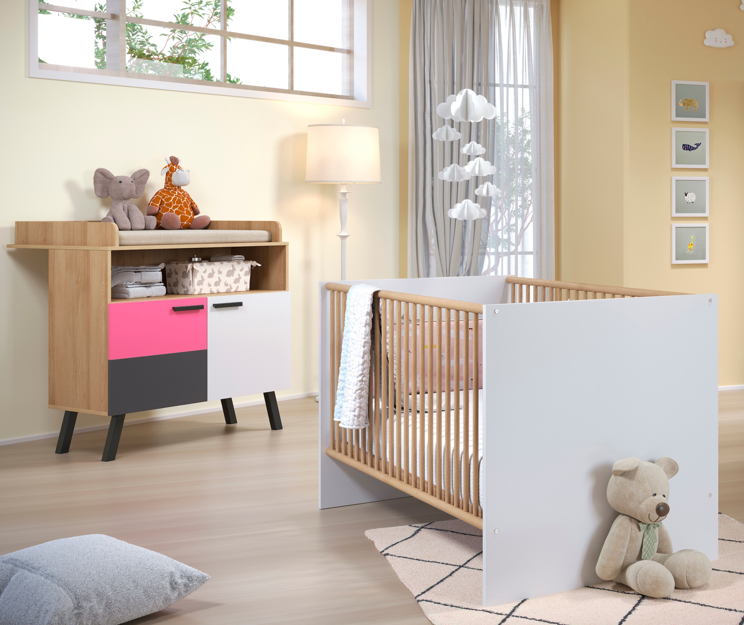 trendteam Babymöbel-Set "Mats", (2 tlg.), neutrales Design günstig online kaufen