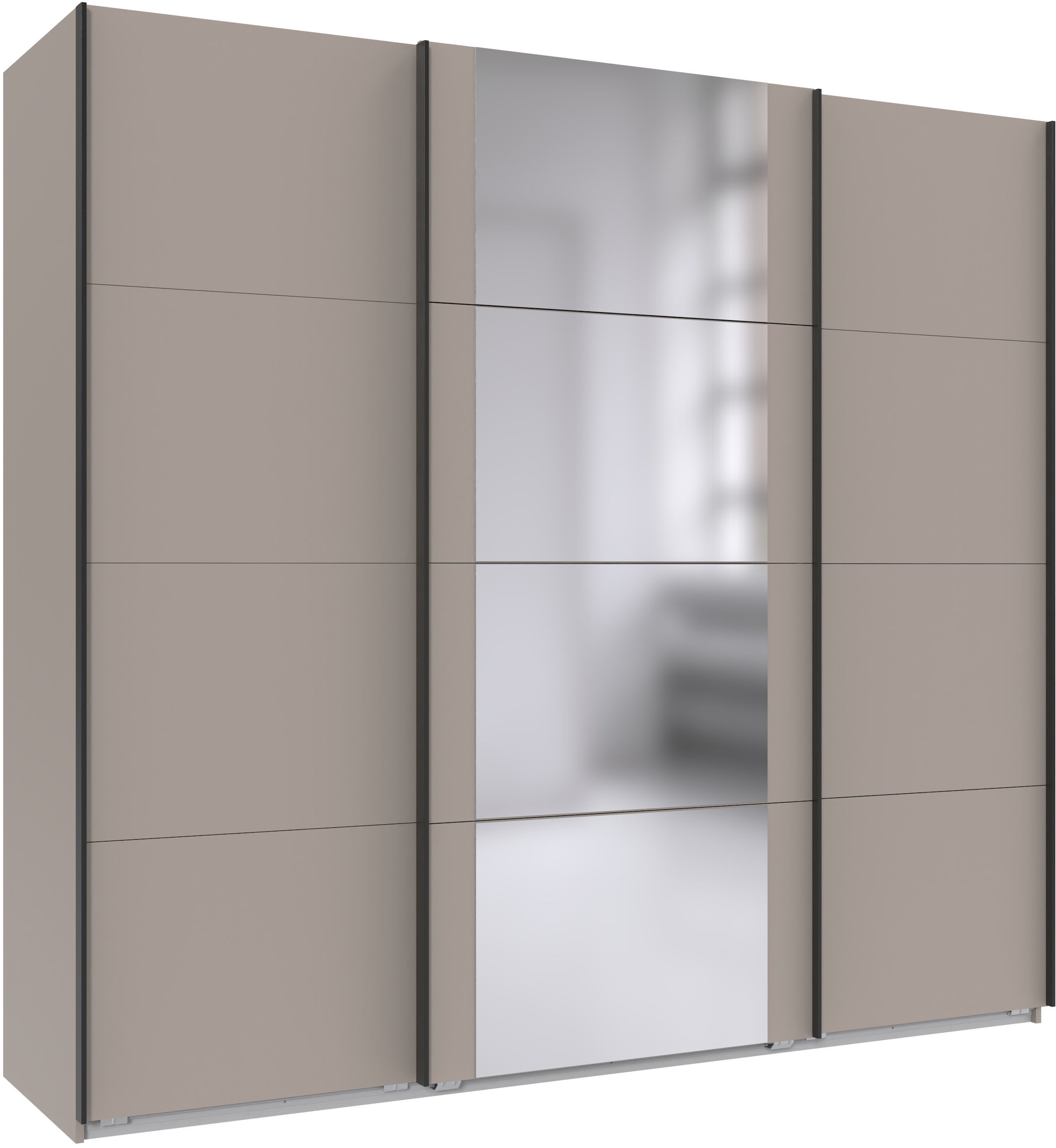 Wimex Schwebetürenschrank "Bern Schiebetürenschrank" Schrank mit zusätzlicher Innenausstattung, Garderobe