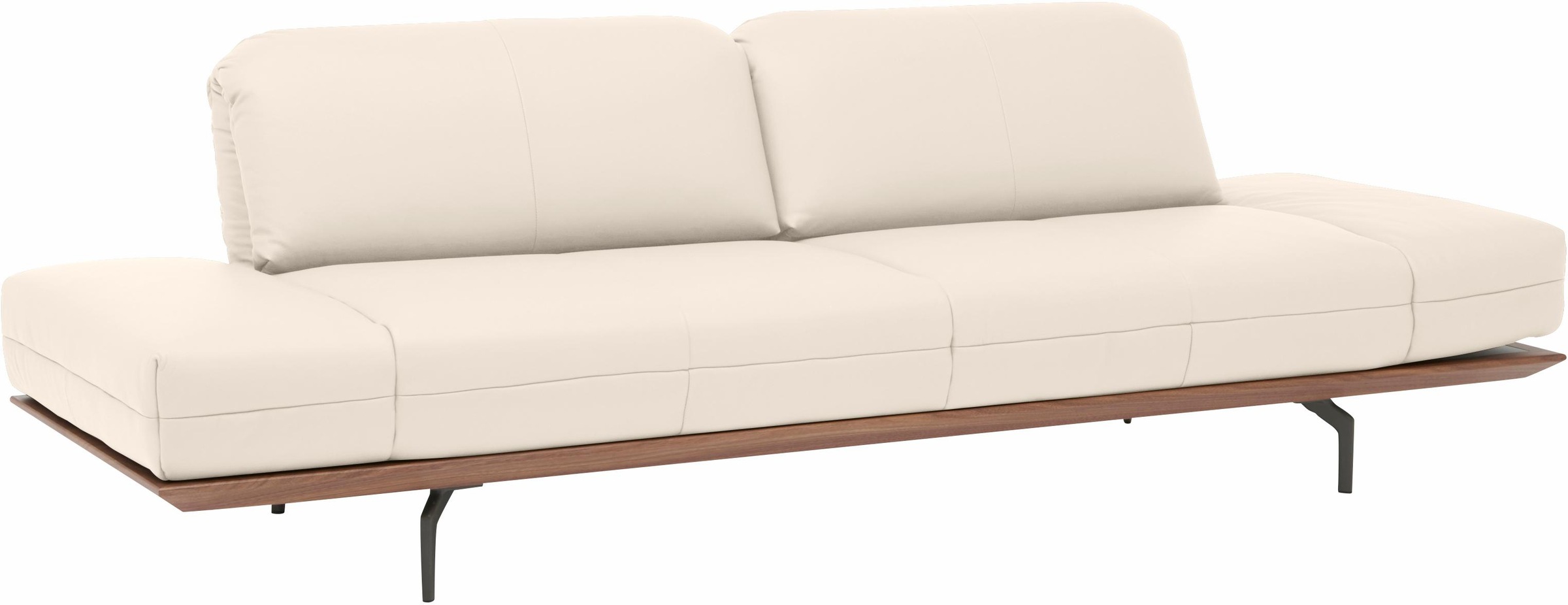 Creation BY ROLF BENZ 3-Sitzer »CR.420, Designsofa, Loungesofa«, in 2 Qualitäten, Holzrahmen in Eiche Natur oder Nußbaum, Breite 232 cm