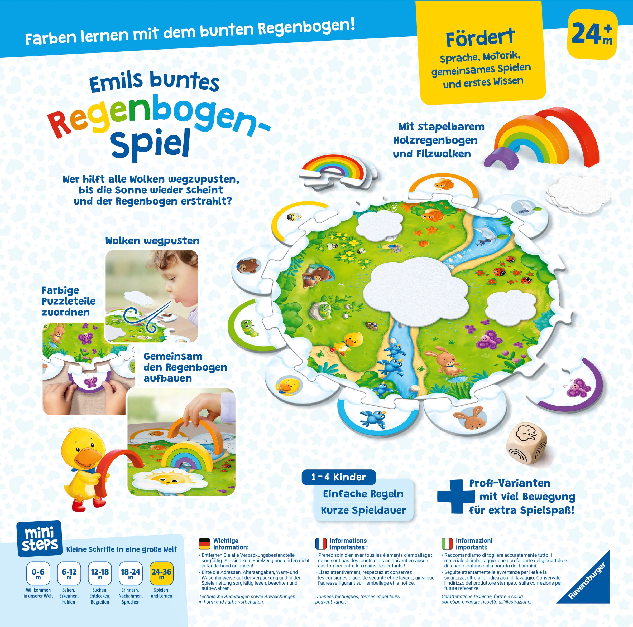 Ravensburger Spiel »ministeps: Emils buntes Regenbogen-Spiel«
