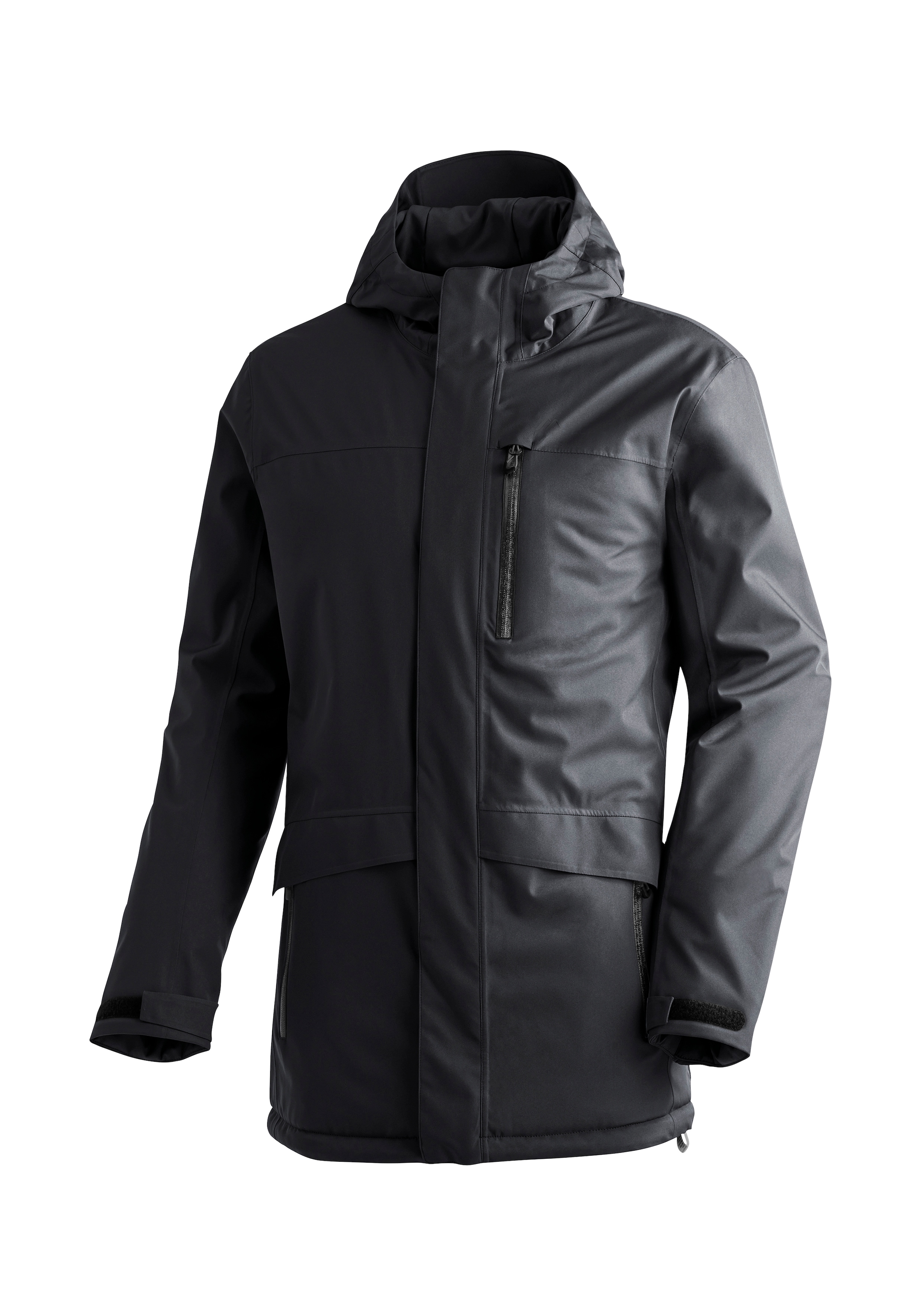 Maier Sports Winterjacke »Peyor long« warme Herren Regenjacke, wattierter Parka, wasserdicht + atmungsaktiv
