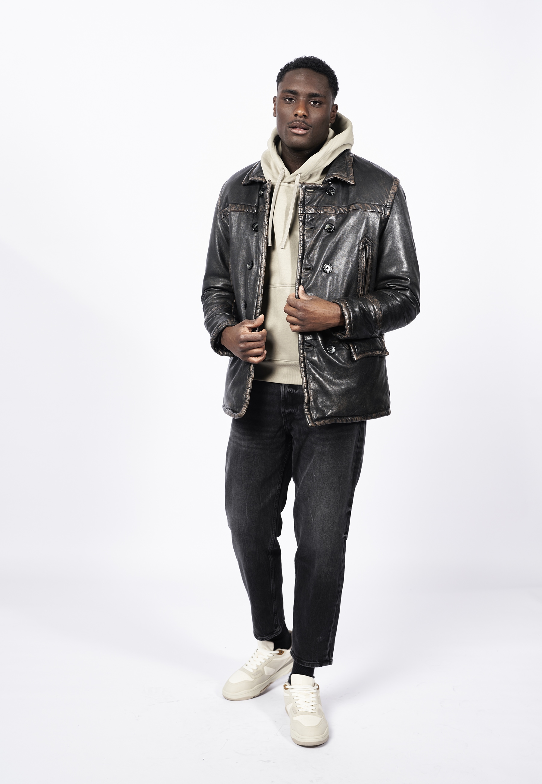 Freaky Nation Lederjacke "Bulles Eye-FN" günstig online kaufen