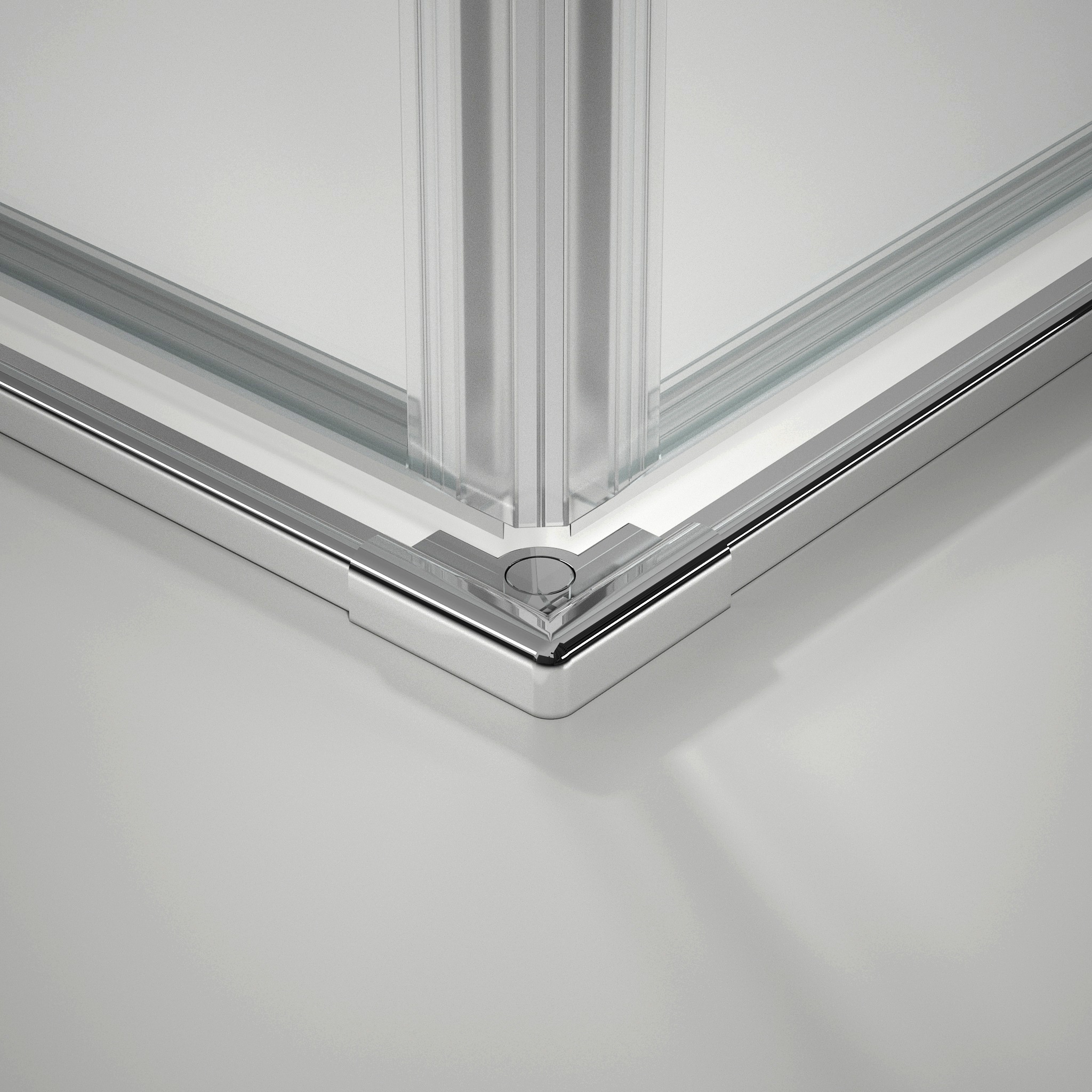 Marwell Eckdusche »Shine Square« mit Schwingrichtung in beide Seiten, mit EasyClean