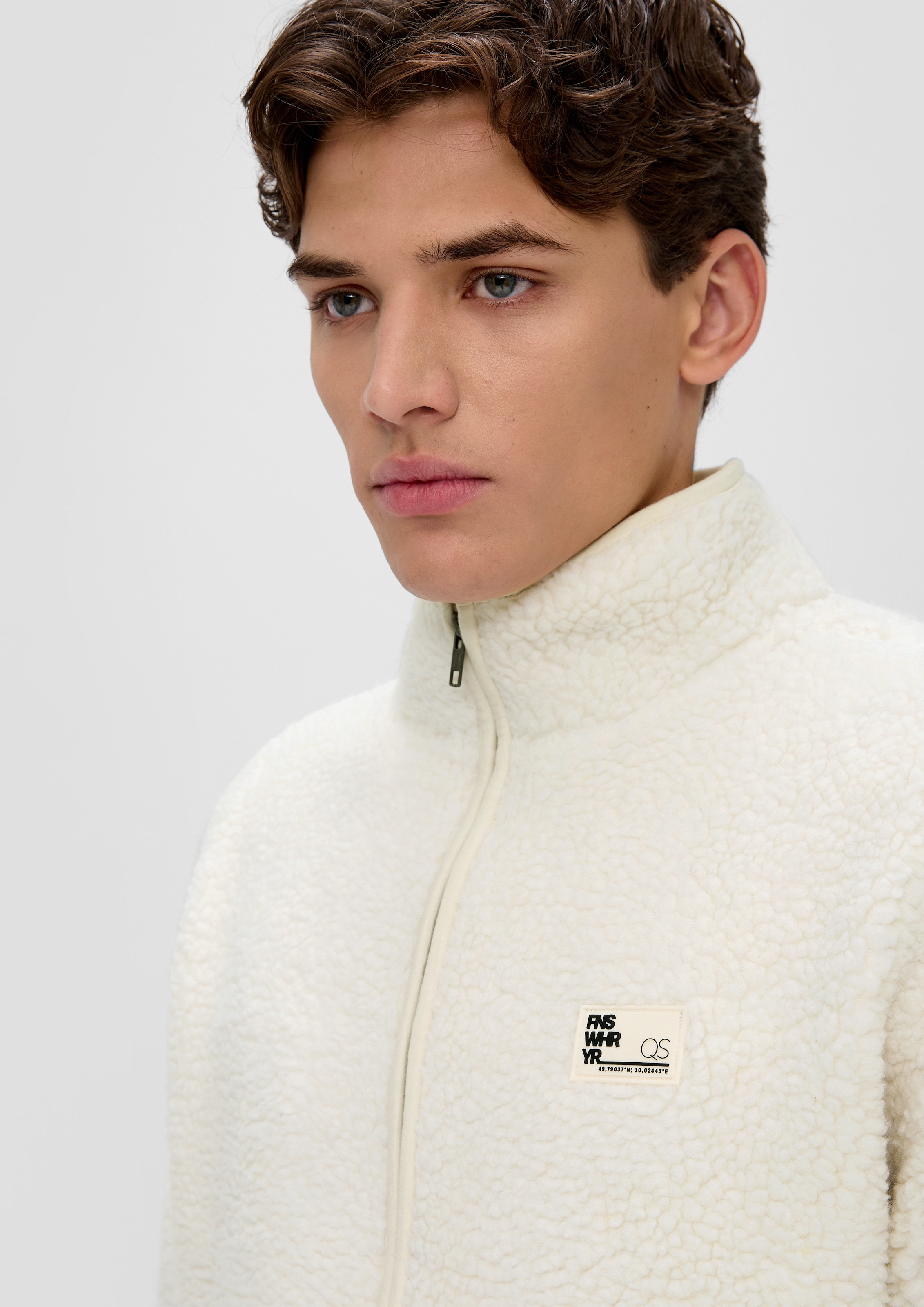 QS Sweatshirt, mit Label-Patch