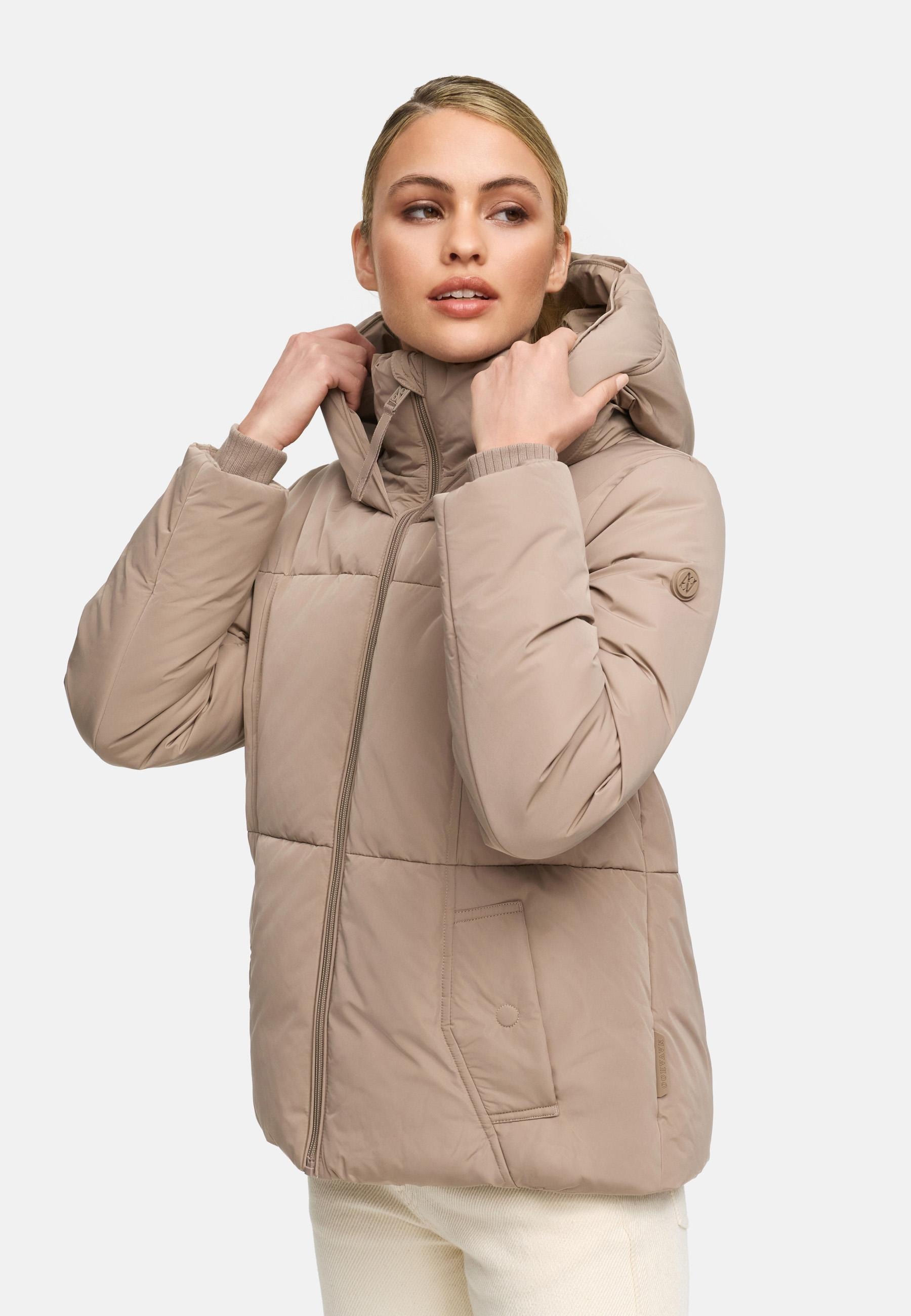 Navahoo Winterjacke »Flüsterfee 14«, mit Kapuze, Winter Steppjacke mit Kapuze