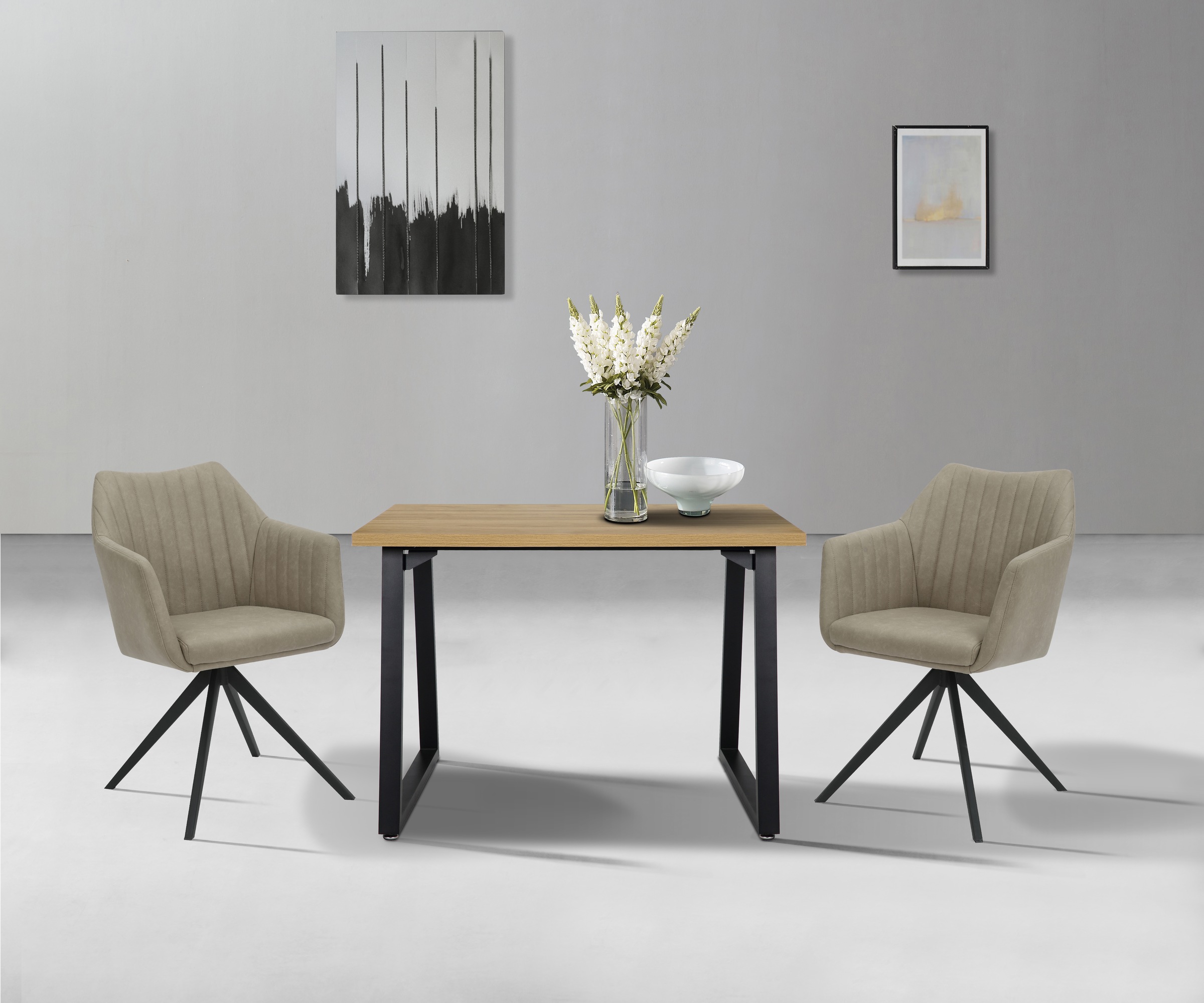 OTTO home Esstisch "Soyans" modernes Kufen Gestell, in vier Breiten, melami günstig online kaufen