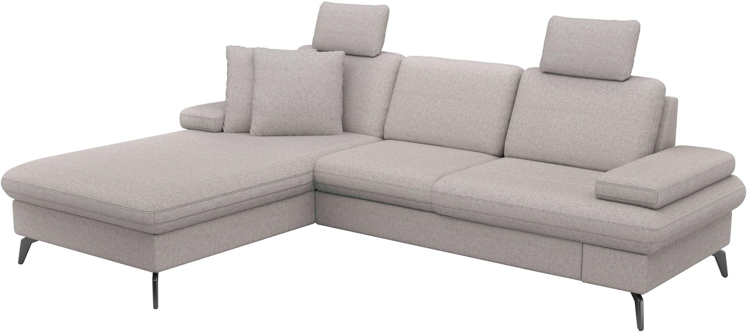 sit&more Ecksofa »Morris Jubi, L-Form«, inkl. Armteilfunktion und 1 Zierkissen, wahlweise mit Bettfunktion