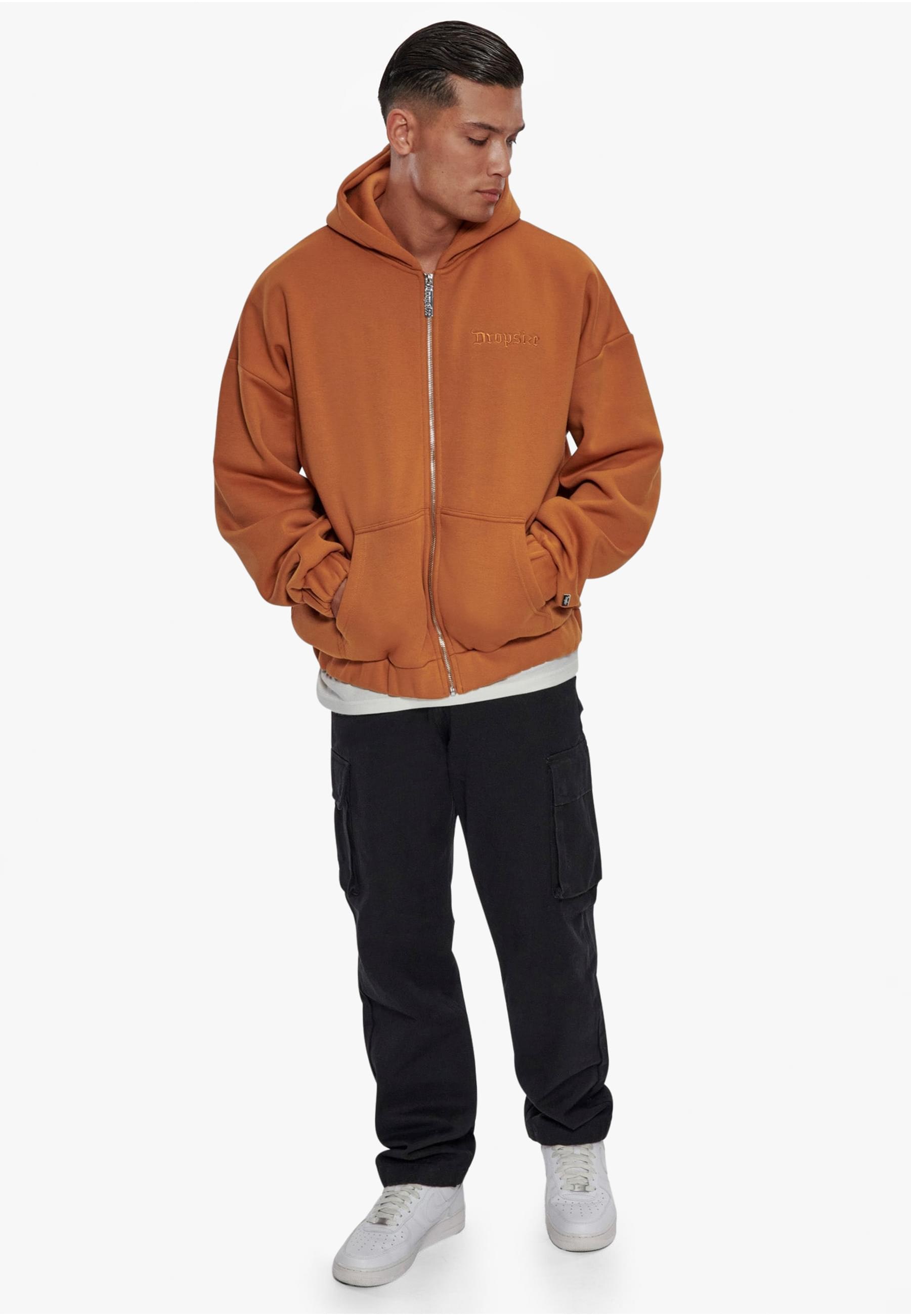 Dropsize Sweatjacke »Dropsize Herren Super Heavy Oversized Zip-Hoodie«