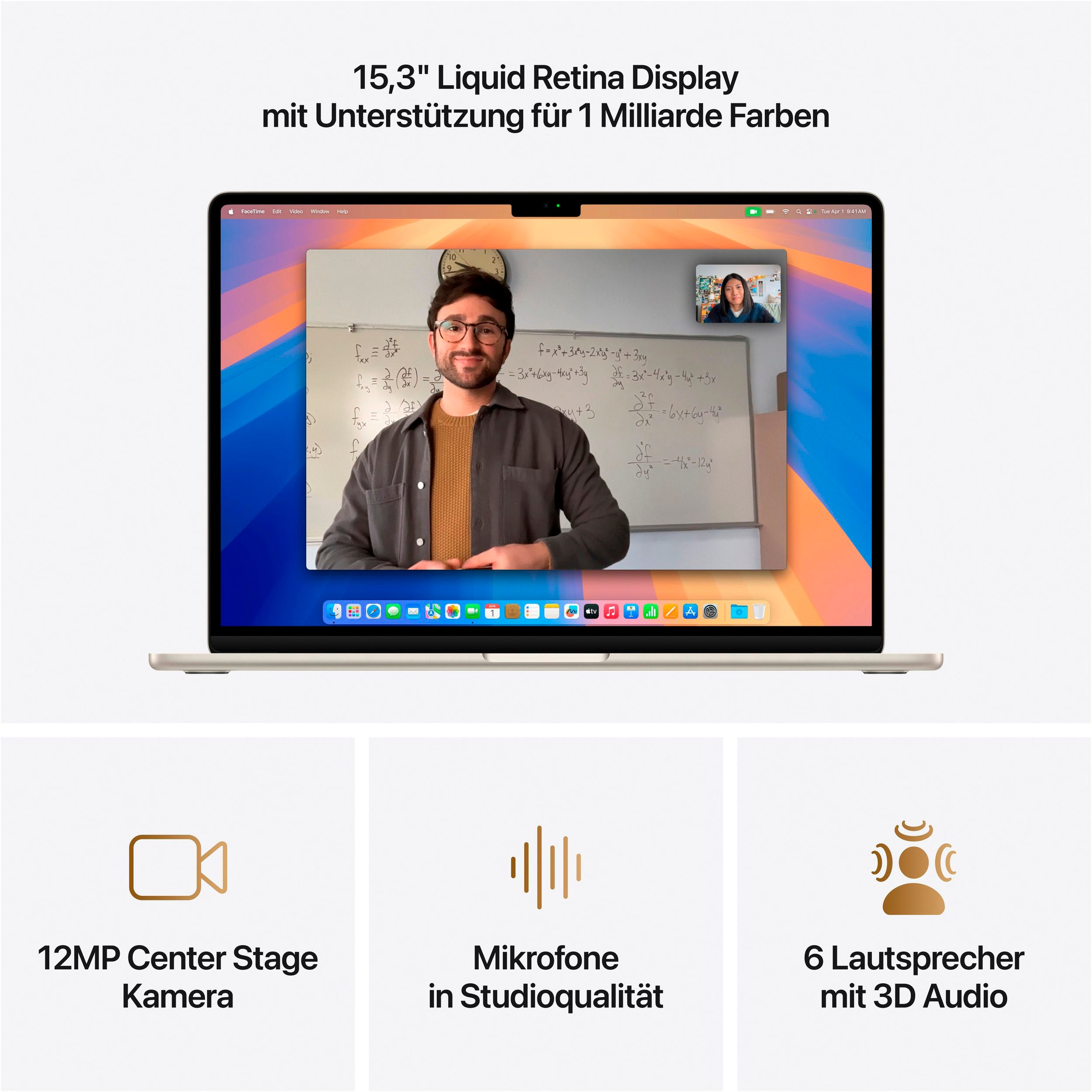 Apple Notebook »MacBook Air 15" CTO«, 38,91 cm, / 15,3 Zoll, Apple, M4, 10-Core GPU, 256 GB SSD