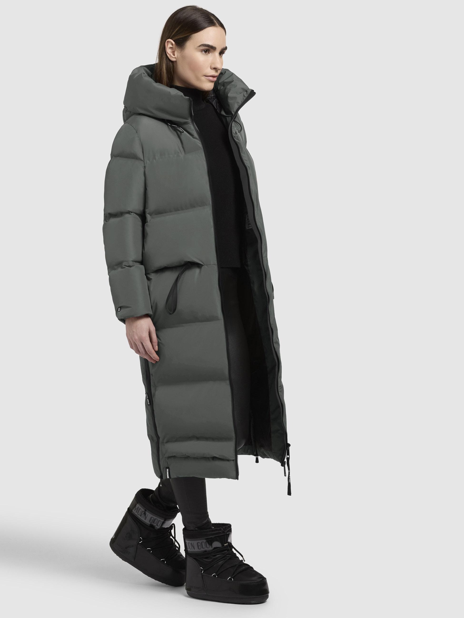 khujo Steppmantel »Aroma-YM«, Gesteppter Damen Wintermantel mit hohen Gehschlitzen