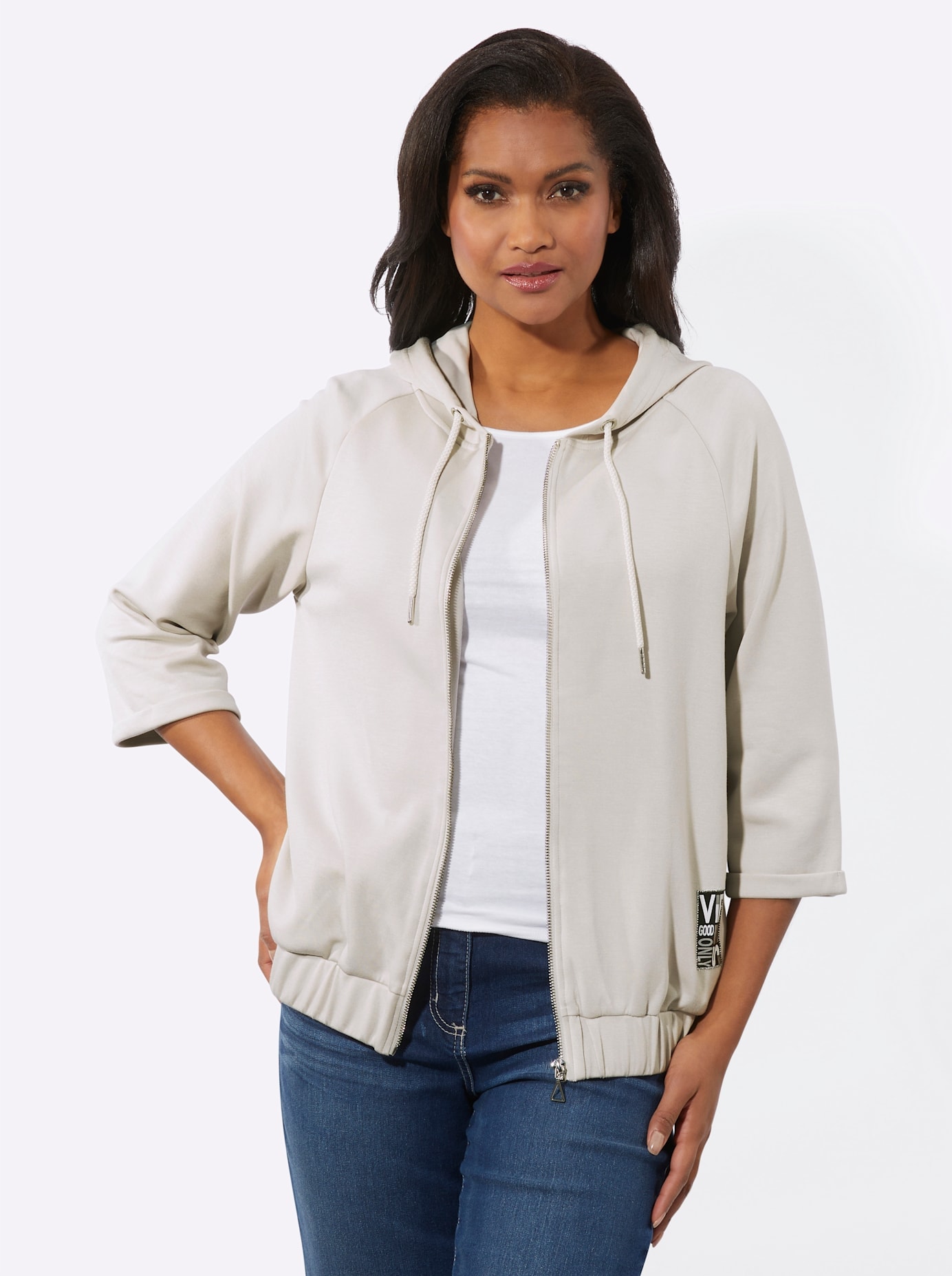 Inspirationen Shirtjacke "Shirtjacke" 1 Stk. tlg. günstig online kaufen