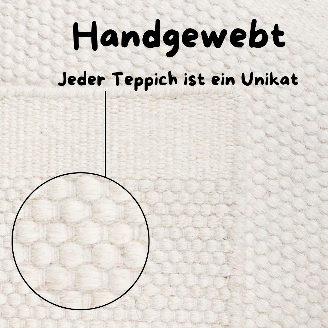 Thumbnail - my home Wollteppich "Woolscape 1", rechteckig, 10 mm Höhe, Wendeteppich, handgewebte Qualität, Uni, reine Wolle, Wohnzim...