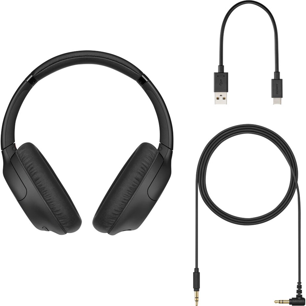 Sony Over-Ear-Kopfhörer »WH-CH710N Kabellose Noise Cancelling«, Bluetooth-NFC, Noise-Cancelling-kompatibel mit Siri, Google Now-Freisprechfunktion