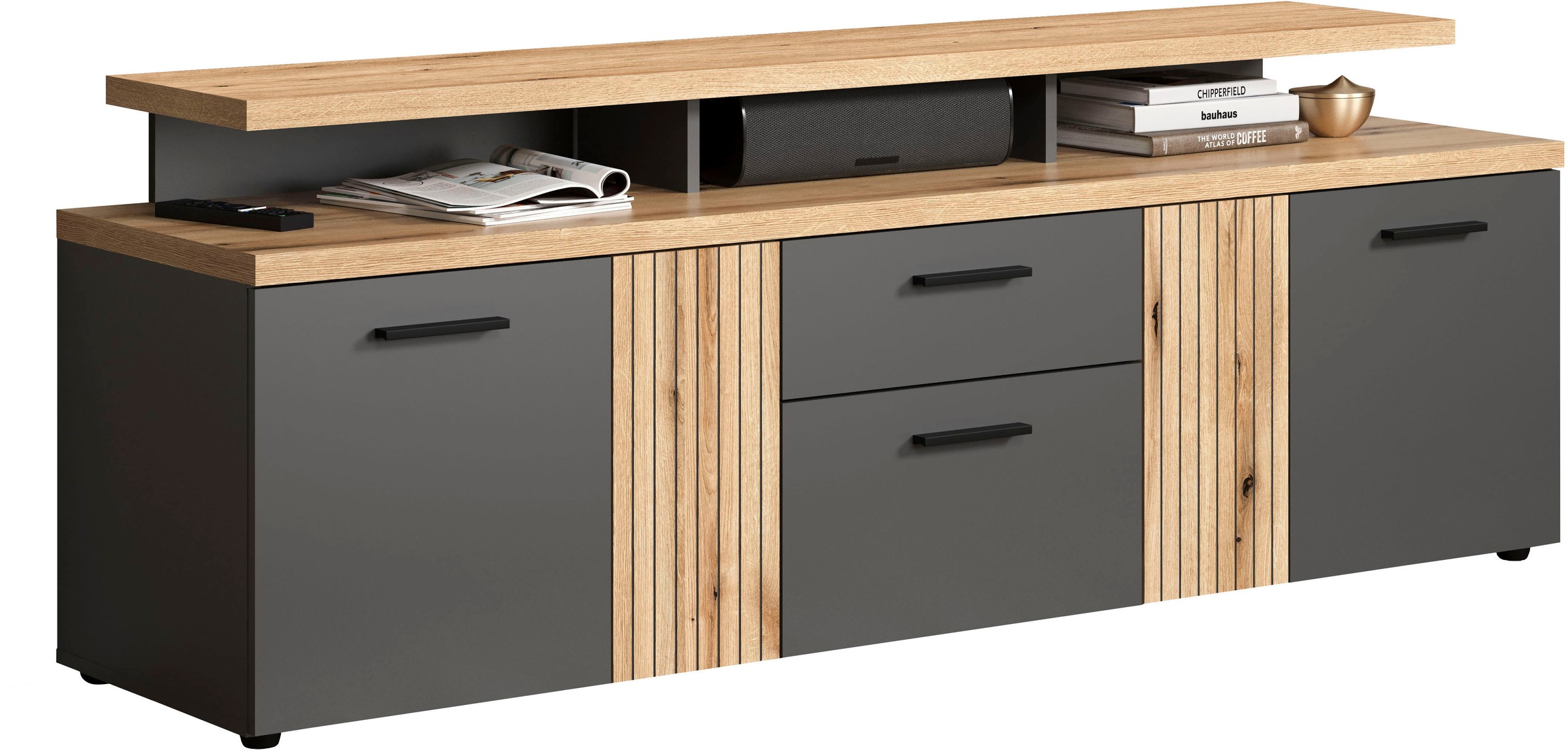 INOSIGN Lowboard "Estepona" 1 Stk. tlg. Lowboard mit 4 Türen, 1 Schubkasten günstig online kaufen