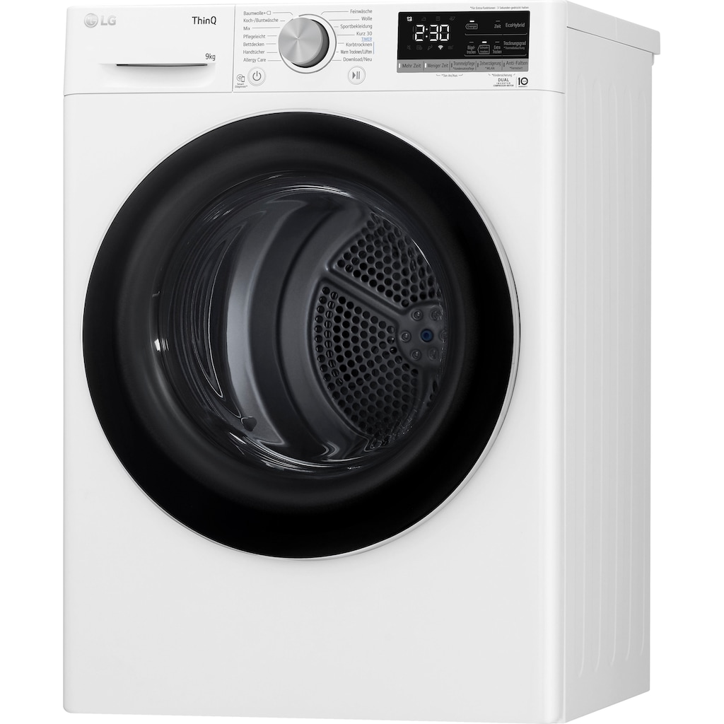 LG Wärmepumpentrockner »V5RT9N«, 9 kg, Super leiser und langlebiger Kompressor