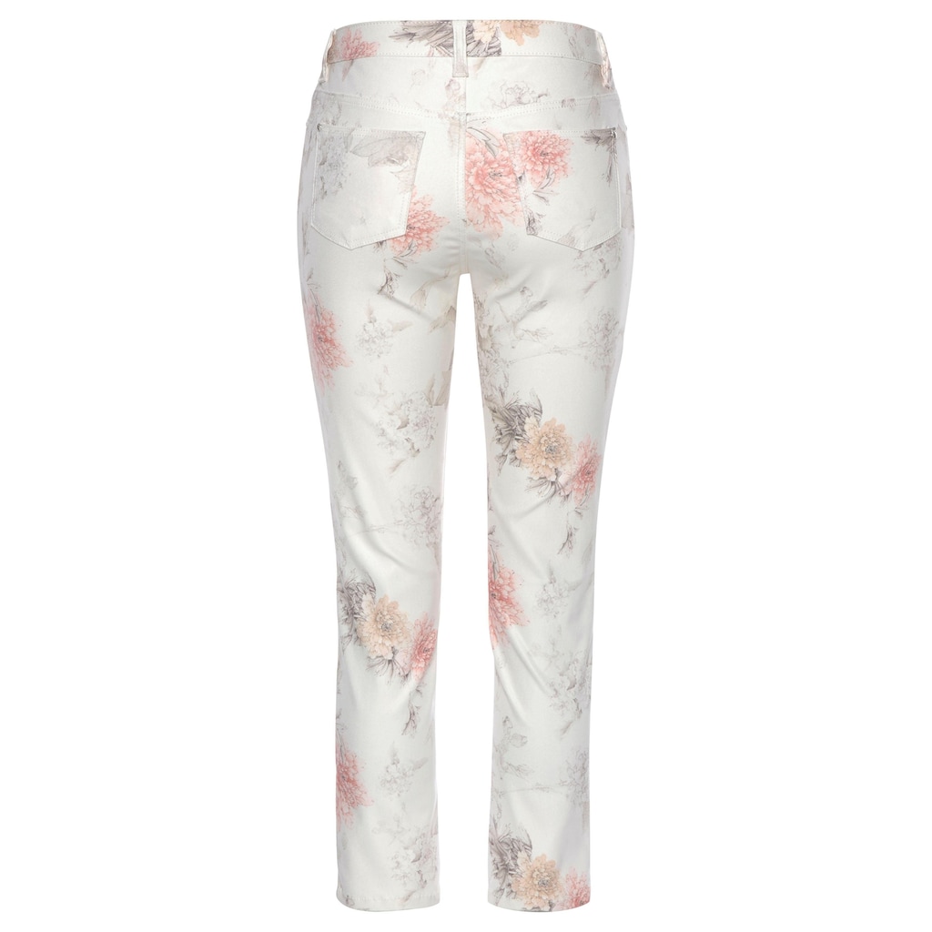 LASCANA 7/8-Jeggings, mit Blumenprint, schmale Passform, Baumwoll-Mix