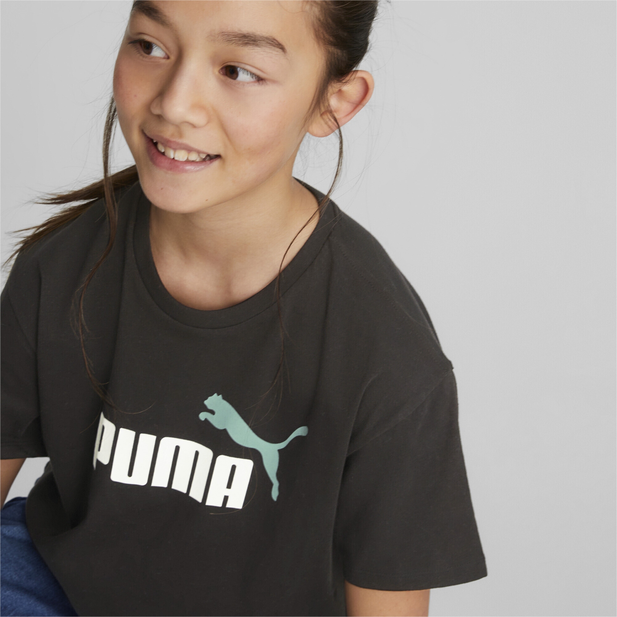 PUMA T-Shirt »Mädchen Cropped T-Shirt mit Logo Mädchen«