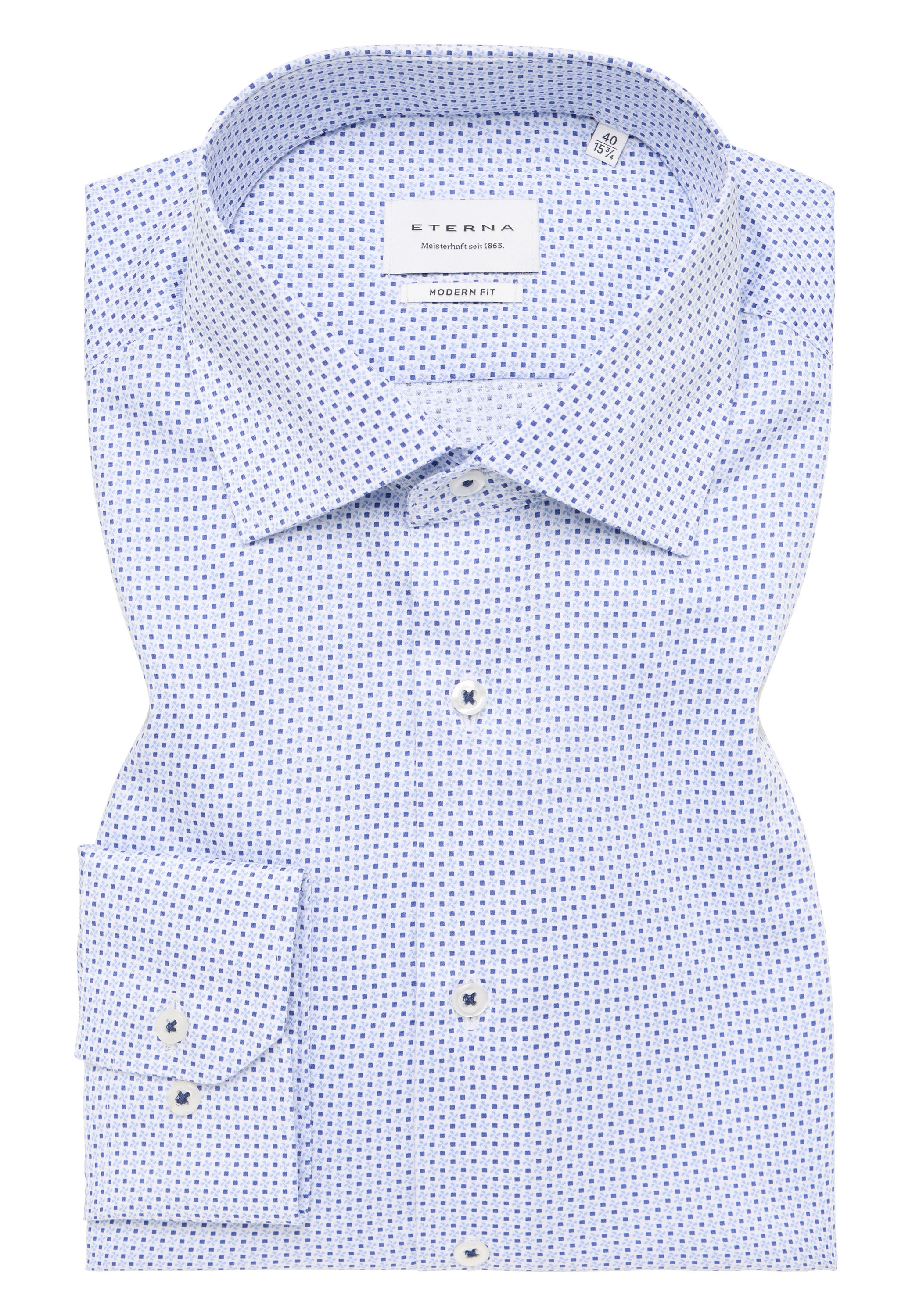 Eterna Langarmhemd »MODERN FIT«, NON IRON (bügelfrei)