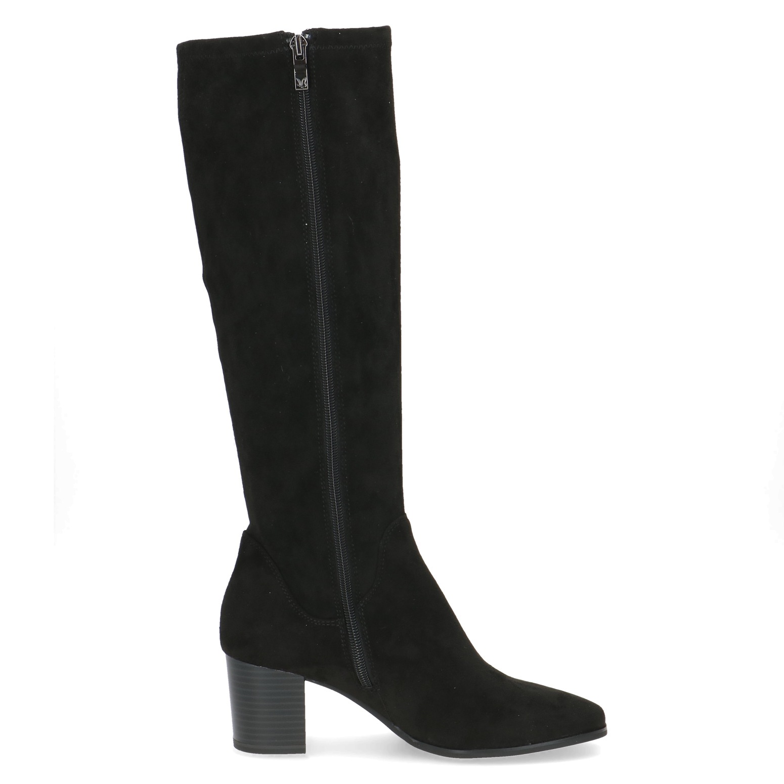 Caprice Stiefel, Blockabsatz, Langschaftstiefel in eleganter, runder Form