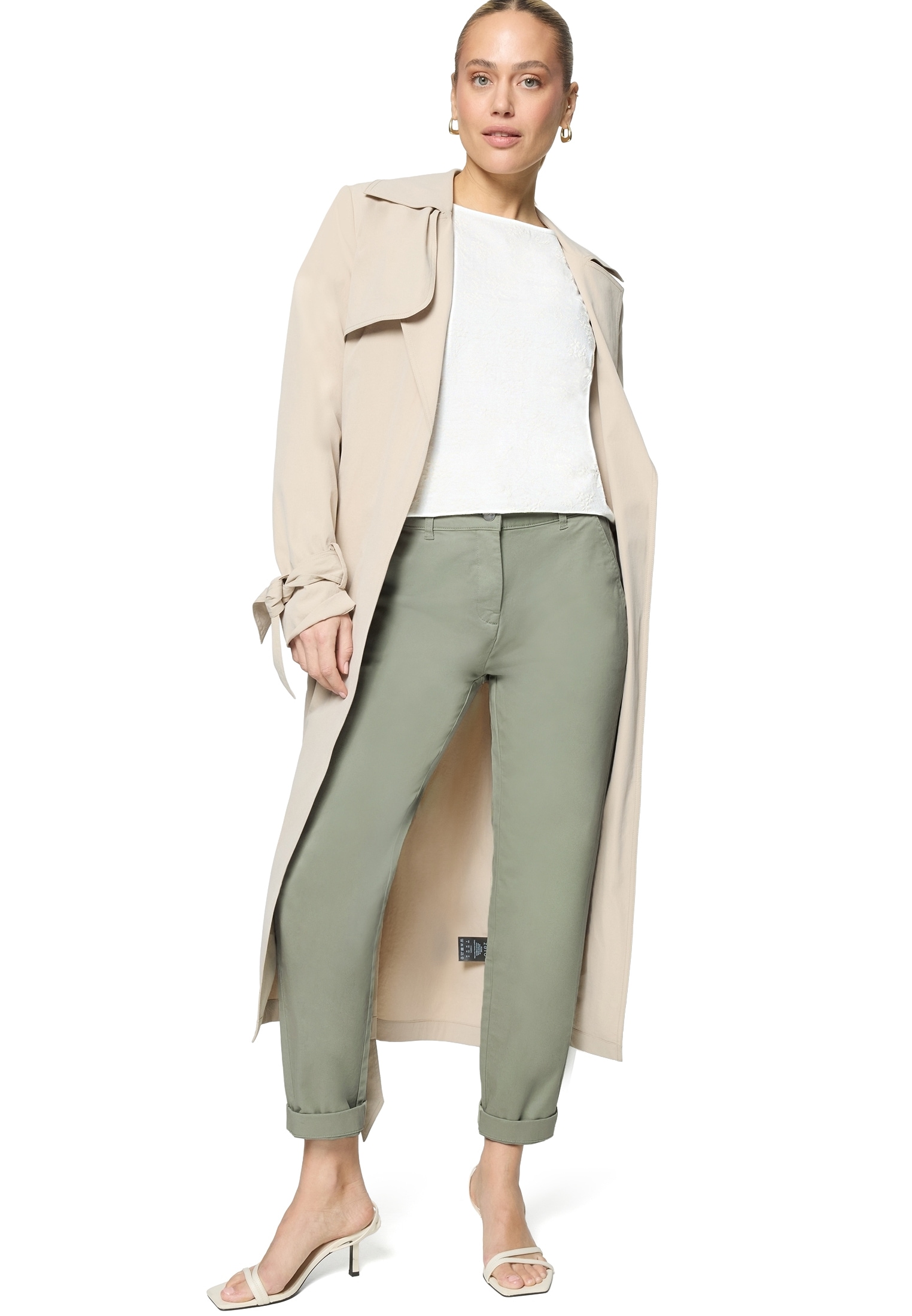 Zero Stoffhose »Damen mit Stretch 28 Inch«  Plain/ ohne Details