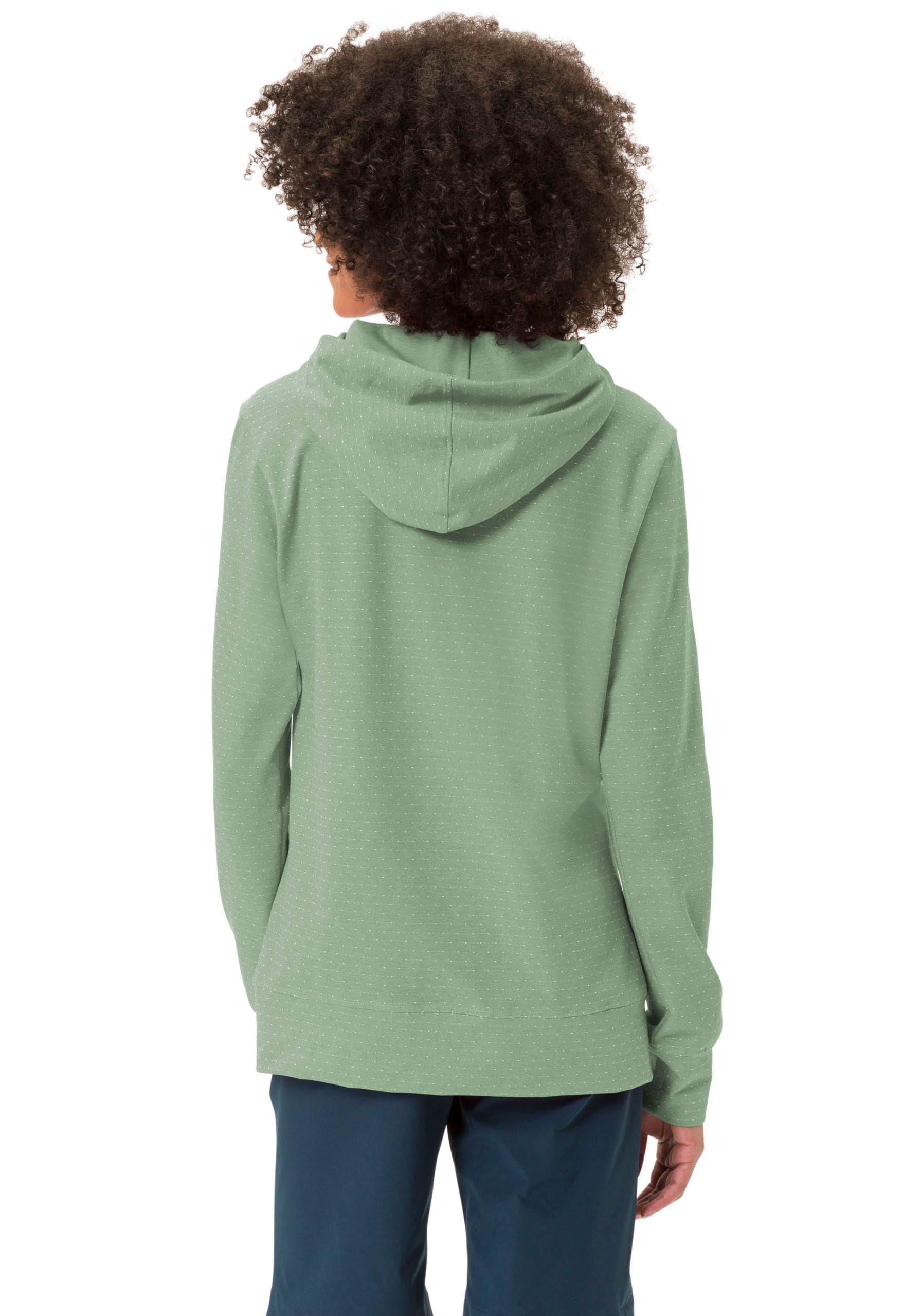 VAUDE Kapuzensweatshirt »WOMEN'S TUENNO PULLOVER«, Logoprägung auf dem Arm