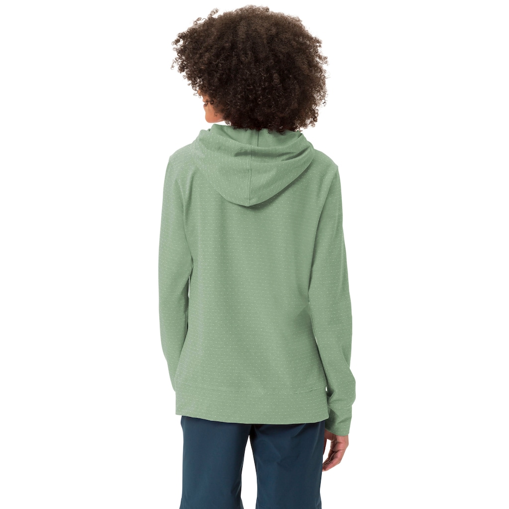 VAUDE Kapuzensweatshirt »WOMEN'S TUENNO PULLOVER«, (1 tlg.), Logoprägung auf dem Arm