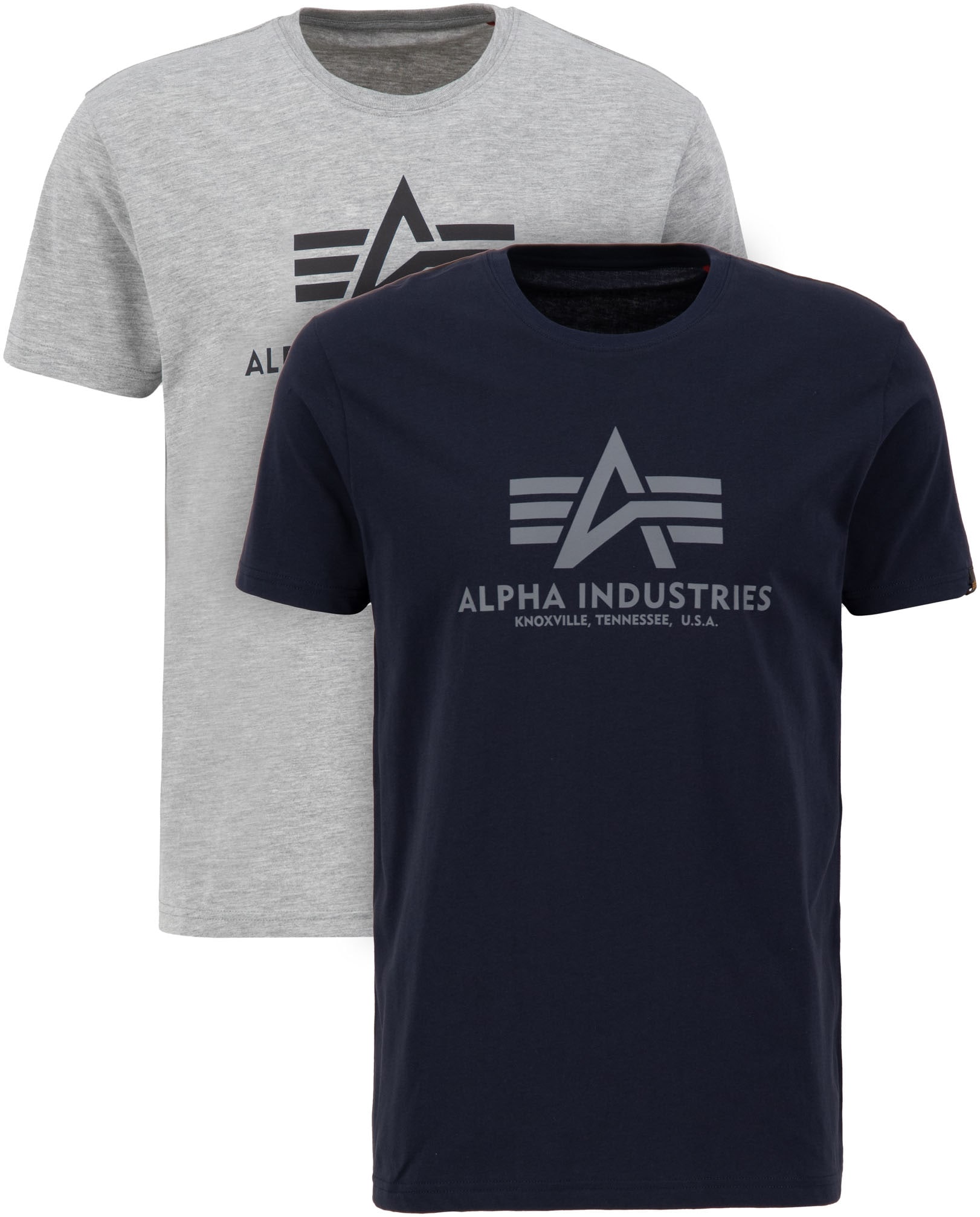Alpha Industries Rundhalsshirt "Basic T 2 Pack" Set, 2 Stk. günstig online kaufen
