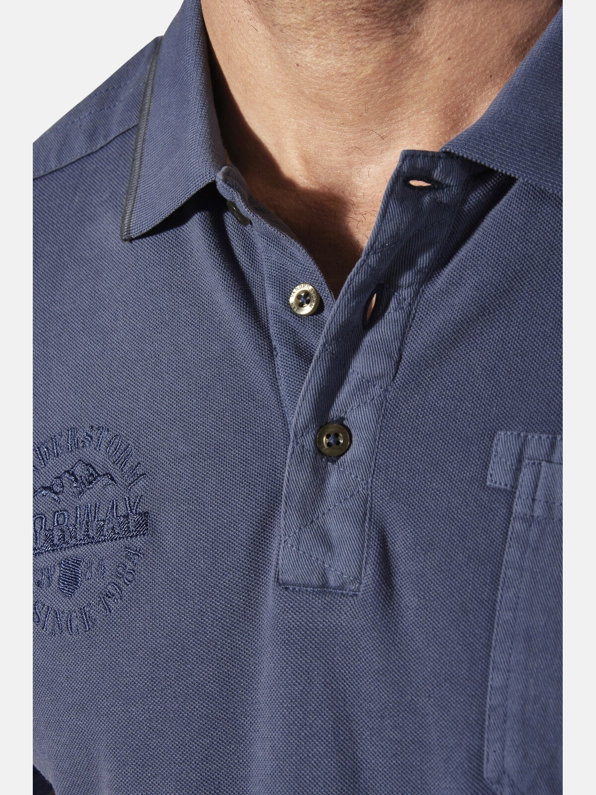 Jan Vanderstorm Poloshirt »Poloshirt GUNHELM«, (1 tlg.), mit Brusttasche