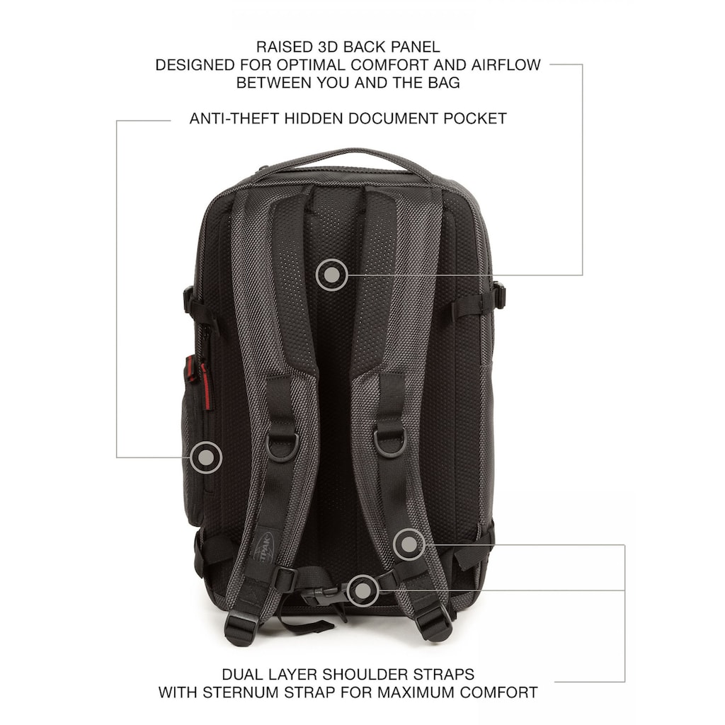 Eastpak Laptoprucksack »TECUM M«, enthält recyceltes Material (Global Recycled Standard)