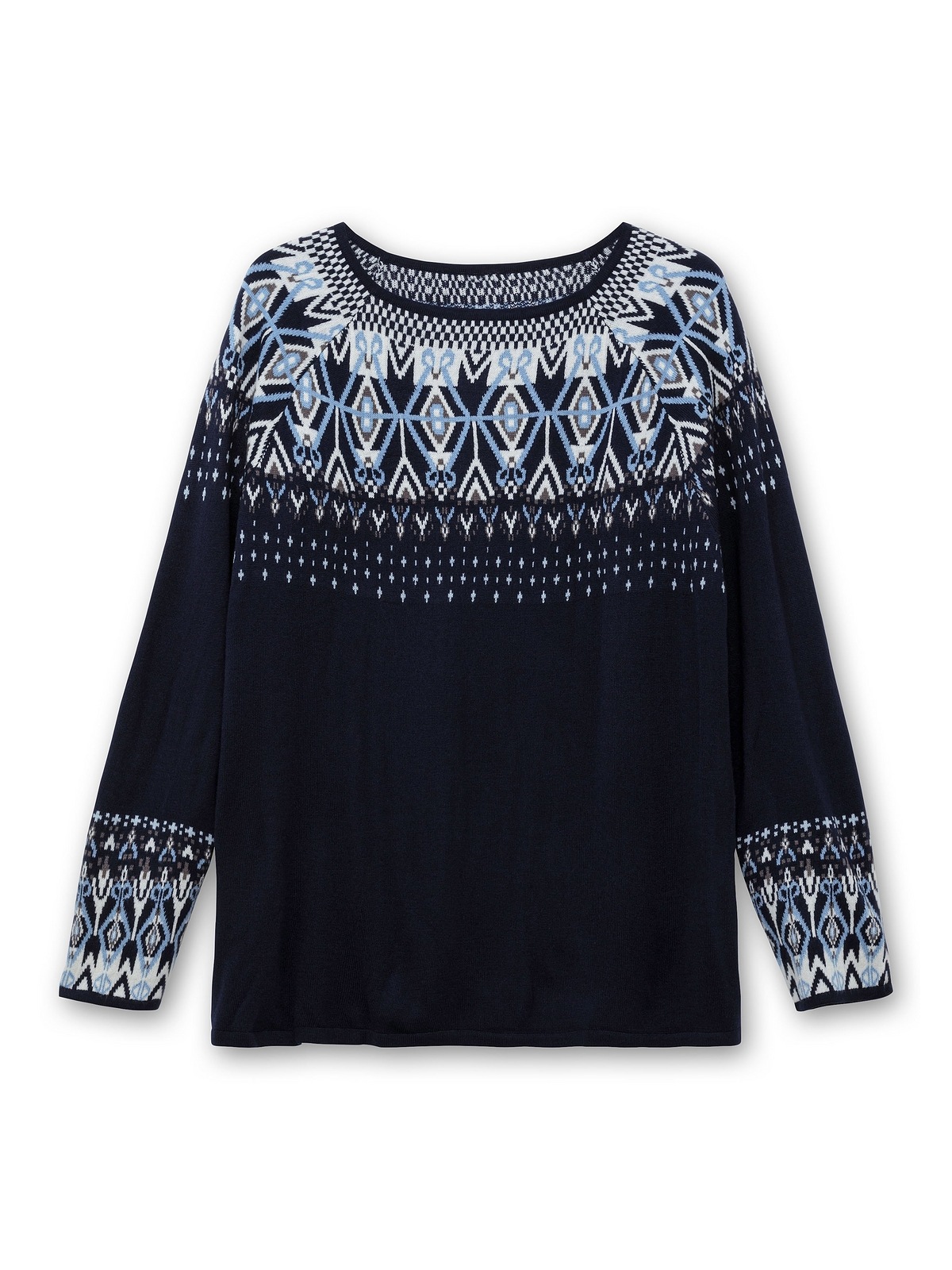 Sheego Strickpullover »Große Größen«, mit Norwegermuster