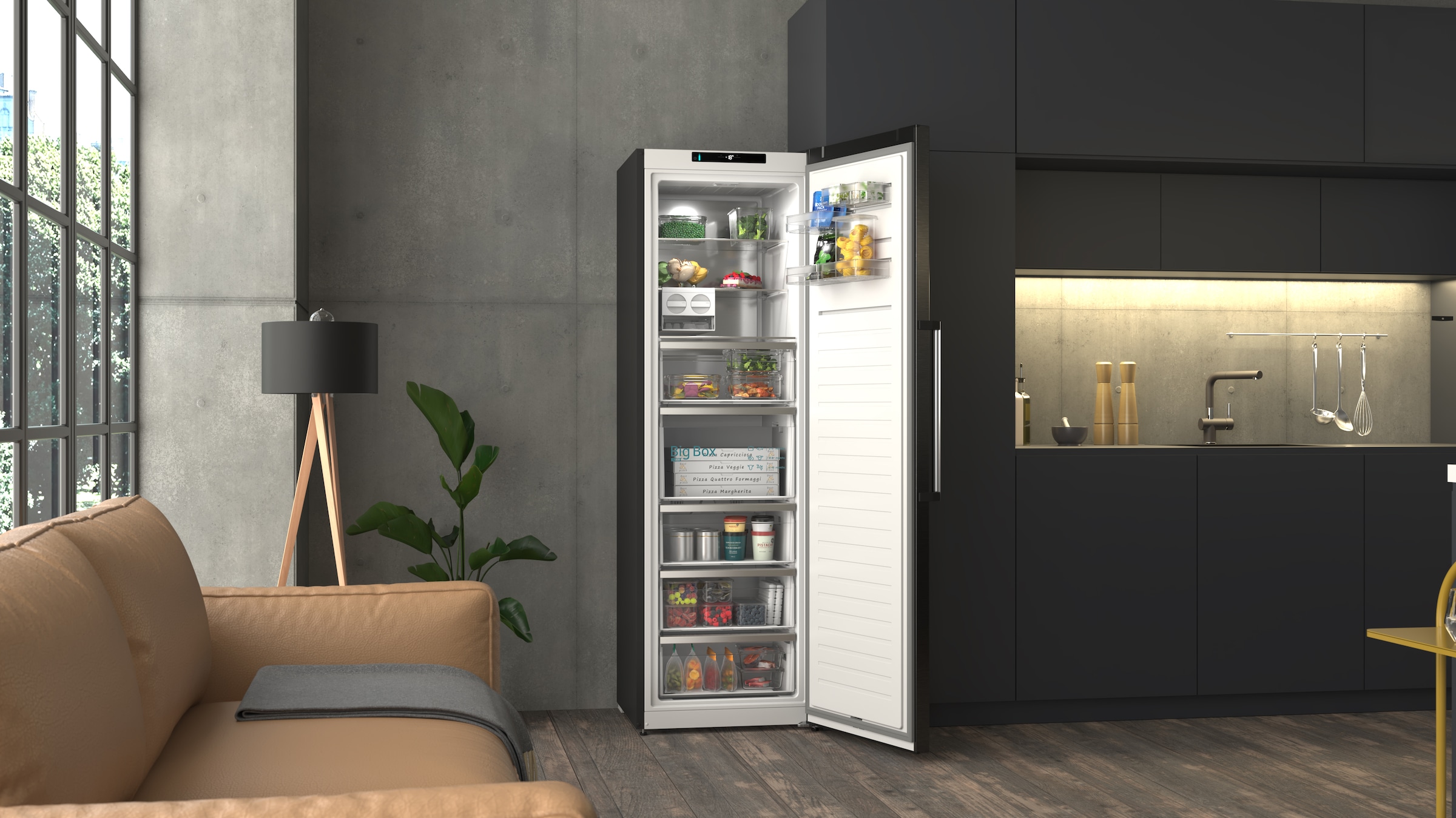 SIEMENS Gefrierschrank iQ500 »GS36NAXCG« 186,2 cm hoch 59,5 cm breit