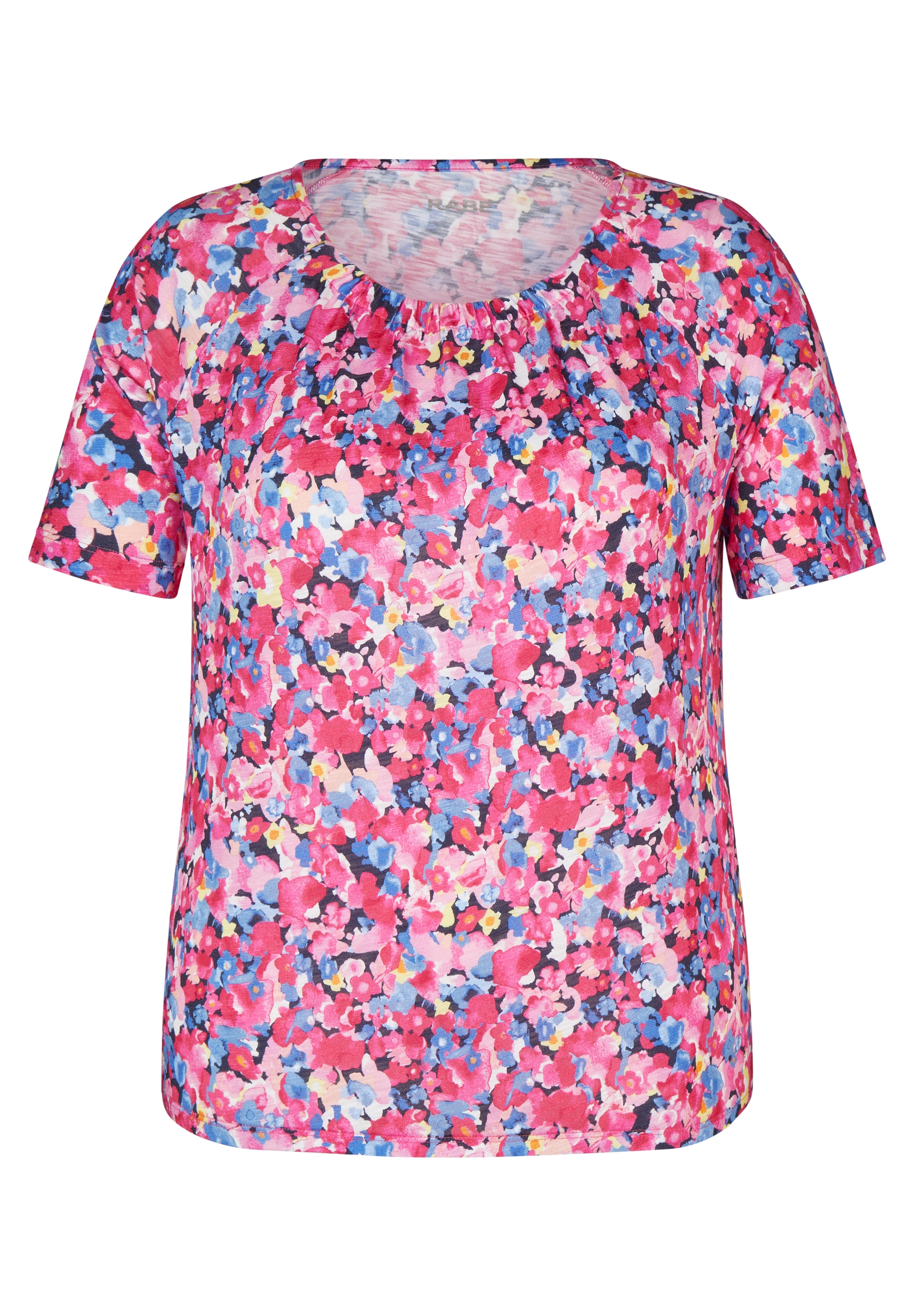 Rabe T-Shirt, mit fröhlichem Blumenmuster