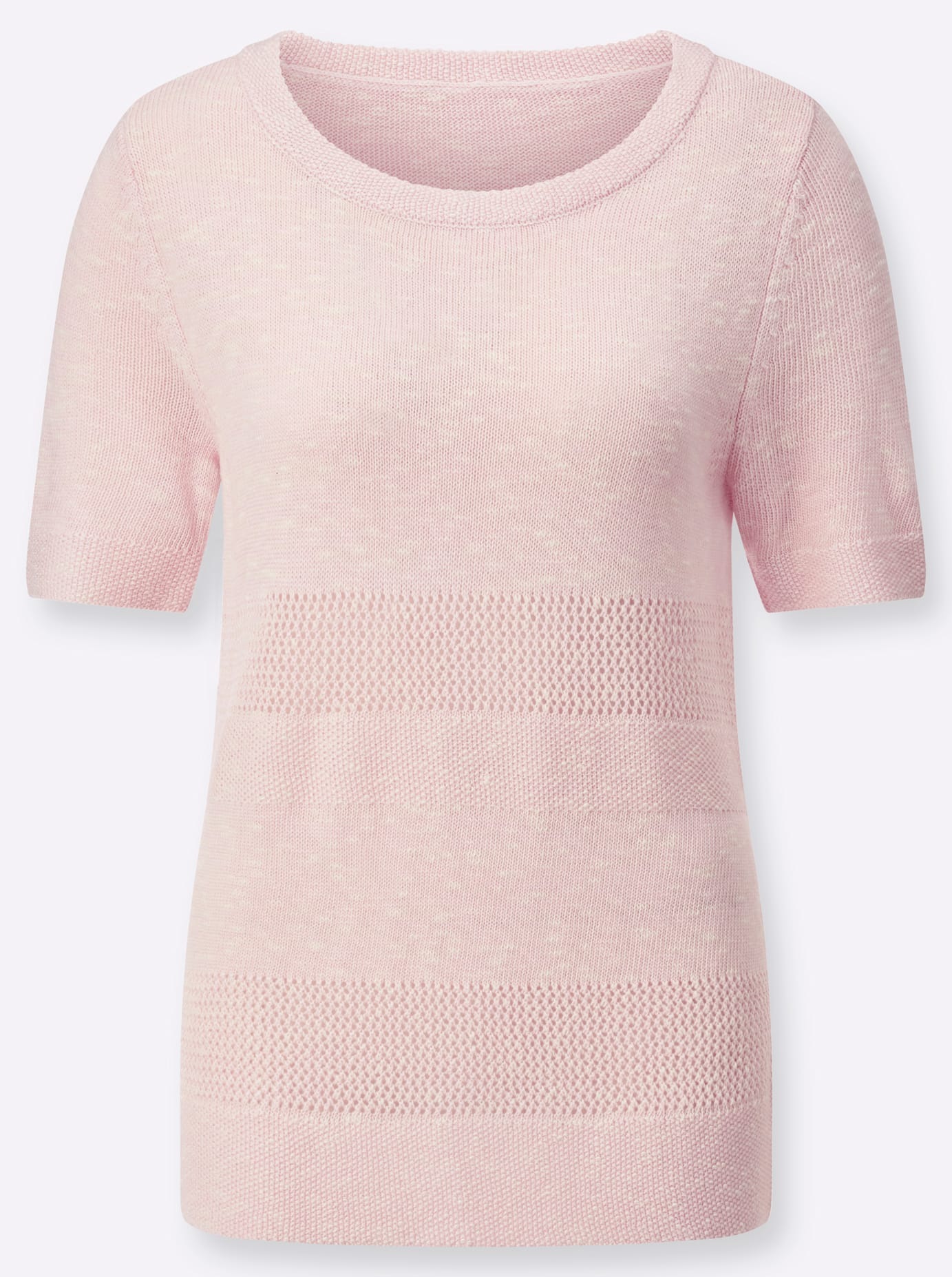 Classic Basics Damen Rundhalspullover Pink 38 3