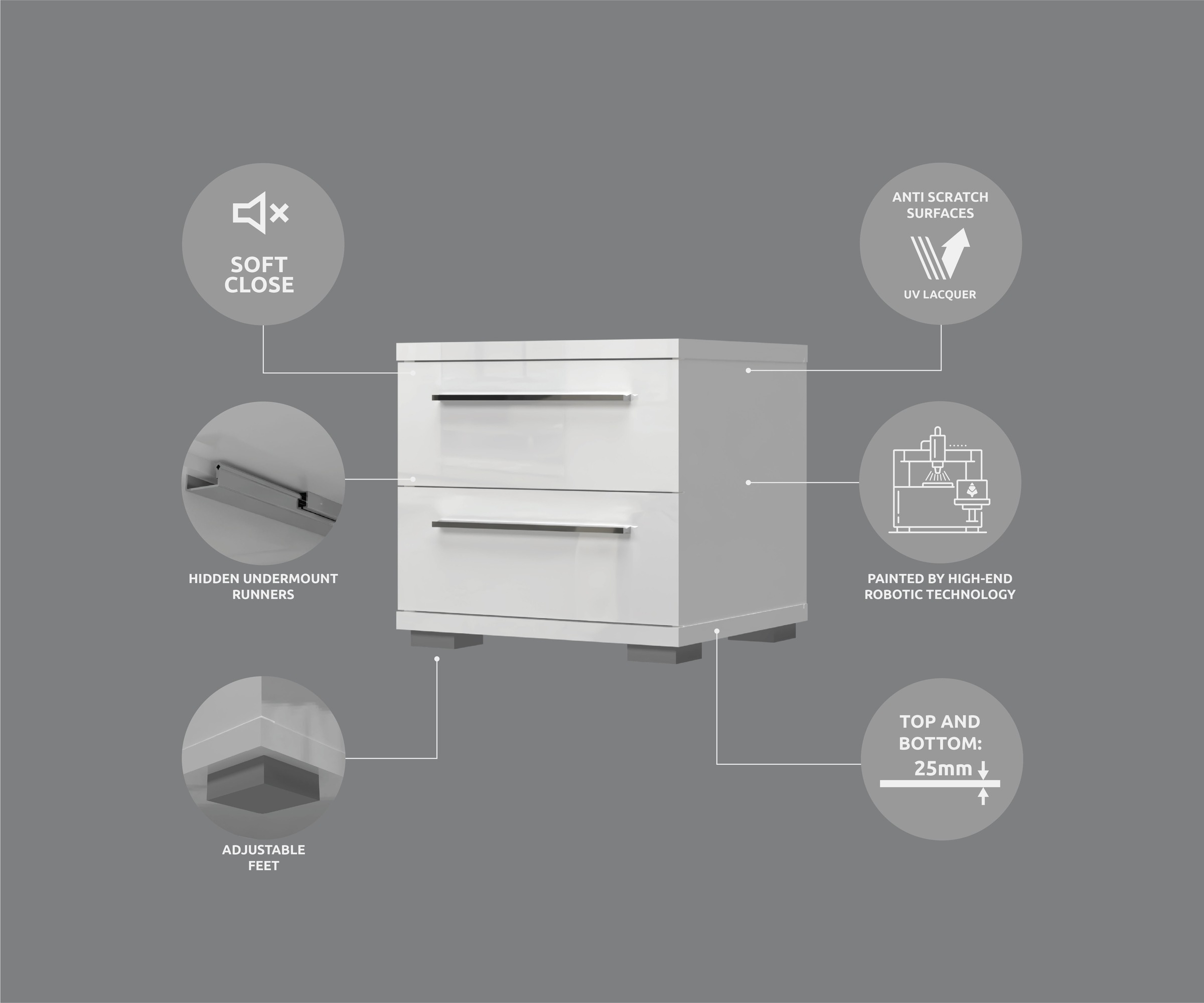 OTTO home Nachtkommode "Piano, Nachttisch aus FSC-zertifiziertem Holzwerkst günstig online kaufen