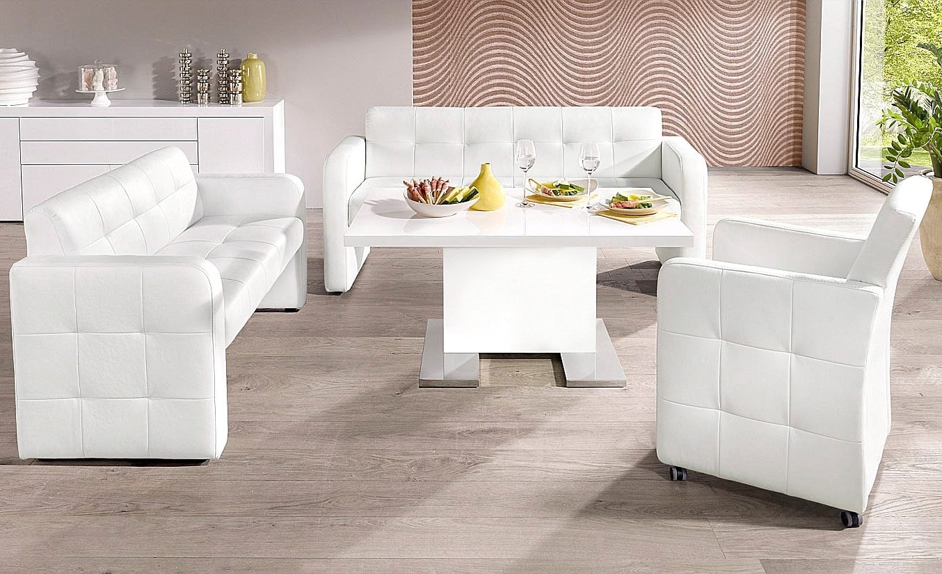 exxpo - sofa fashion Sitzbank »Barista Küchensofa, kompakte Stellmaße, Sitzhöhe 49cm«, mit Rückenlehne