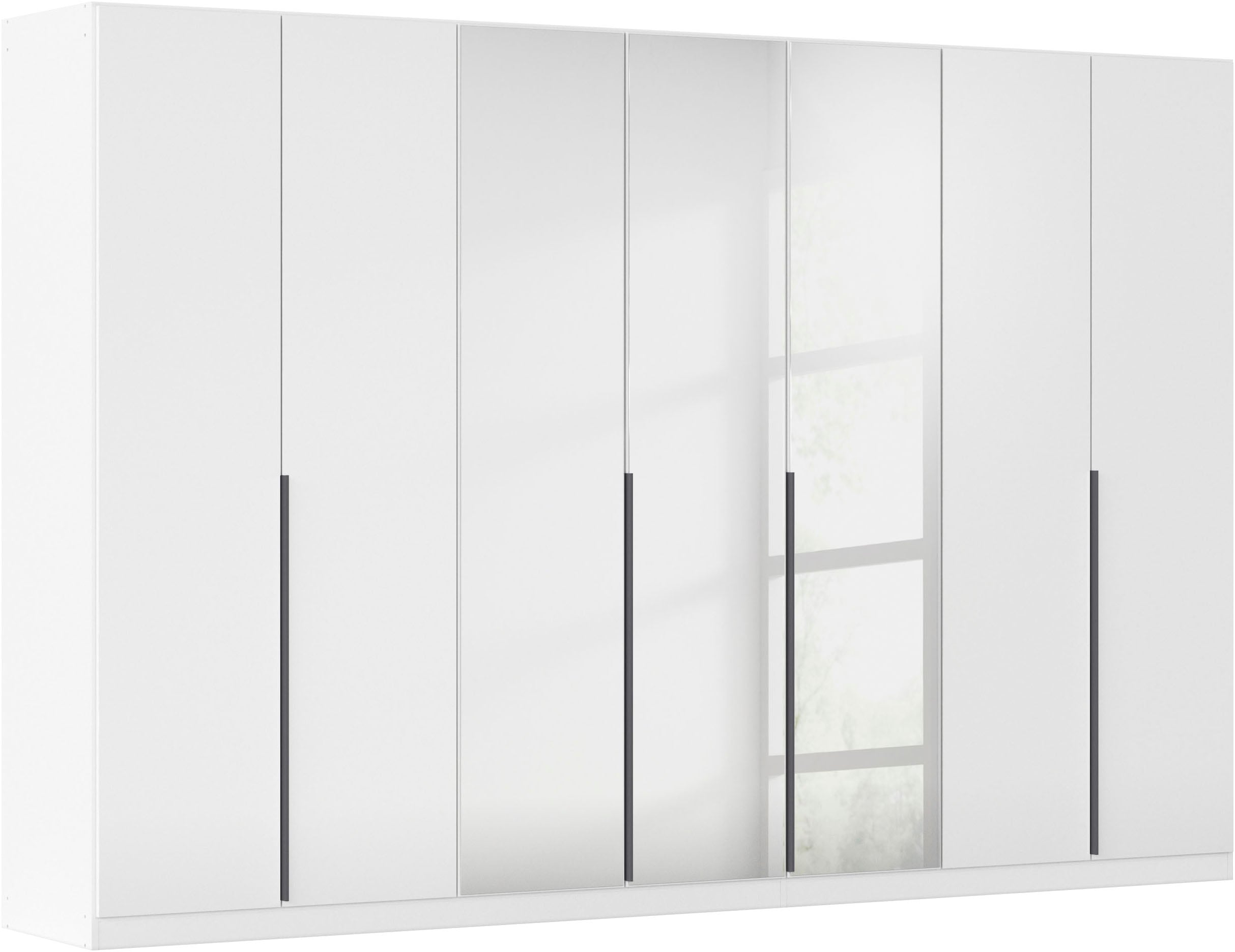 OTTO home Drehtürenschrank "Kleiderschrank Schrank Garderobe AGORDO mit Dekor- oder Hochglanzfront" in zwei Griff-Farben, Breiten 91-405 cm, durchdachte Innenausstattung, in 8 Breiten und 2 Höhen MADE IN GERMANY