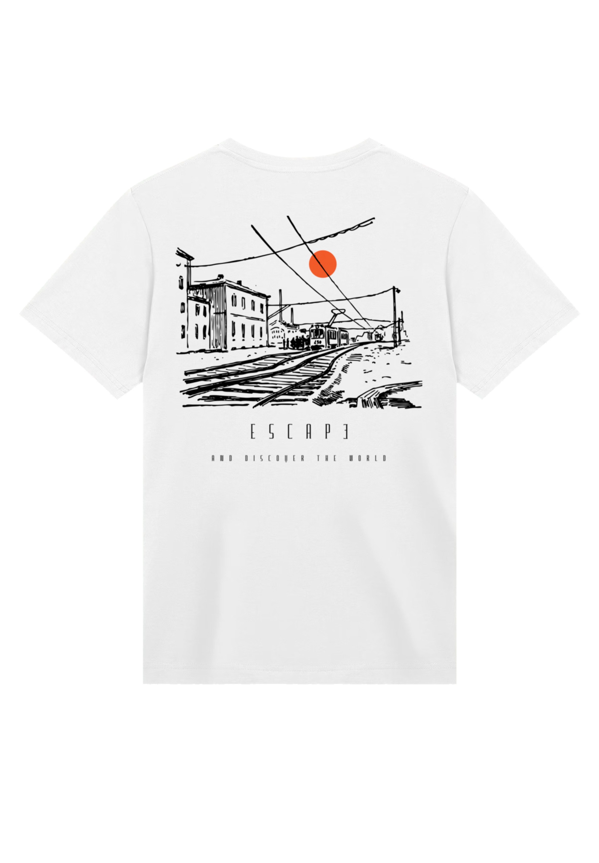 F4NT4STIC T-Shirt »Escape Discover the World Town Train Station«, Premium Qualität, ESCAPE Collection