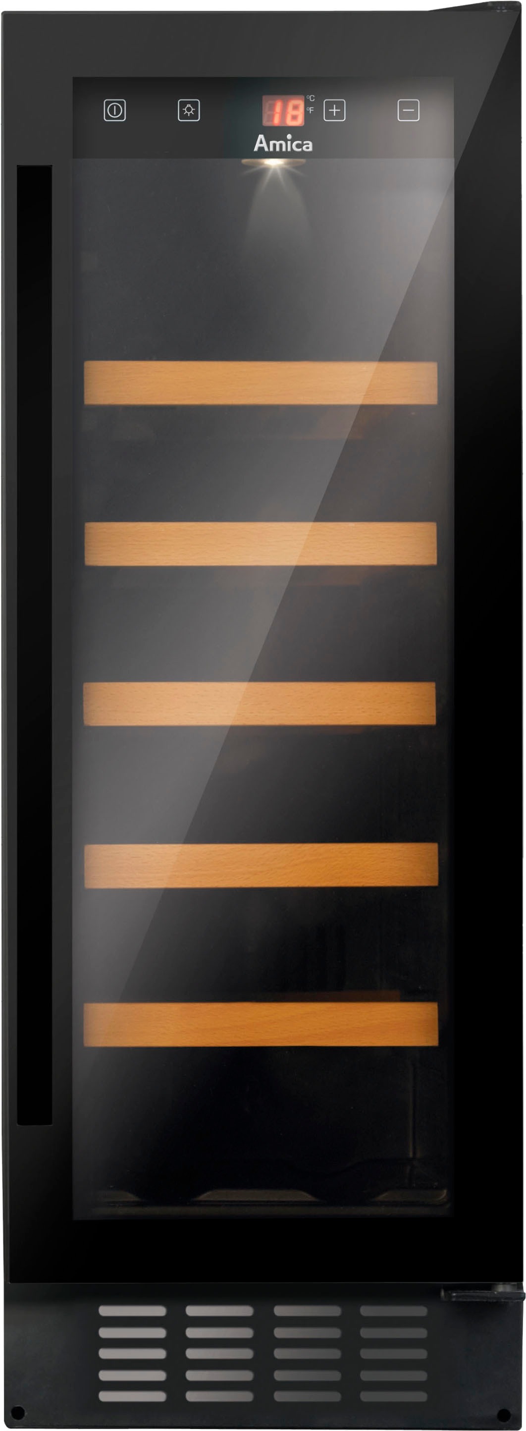 Amica Weinkühlschrank »WK 341 115 S«, für 20 St. Standardflaschen á 075l, Standkühlschrank