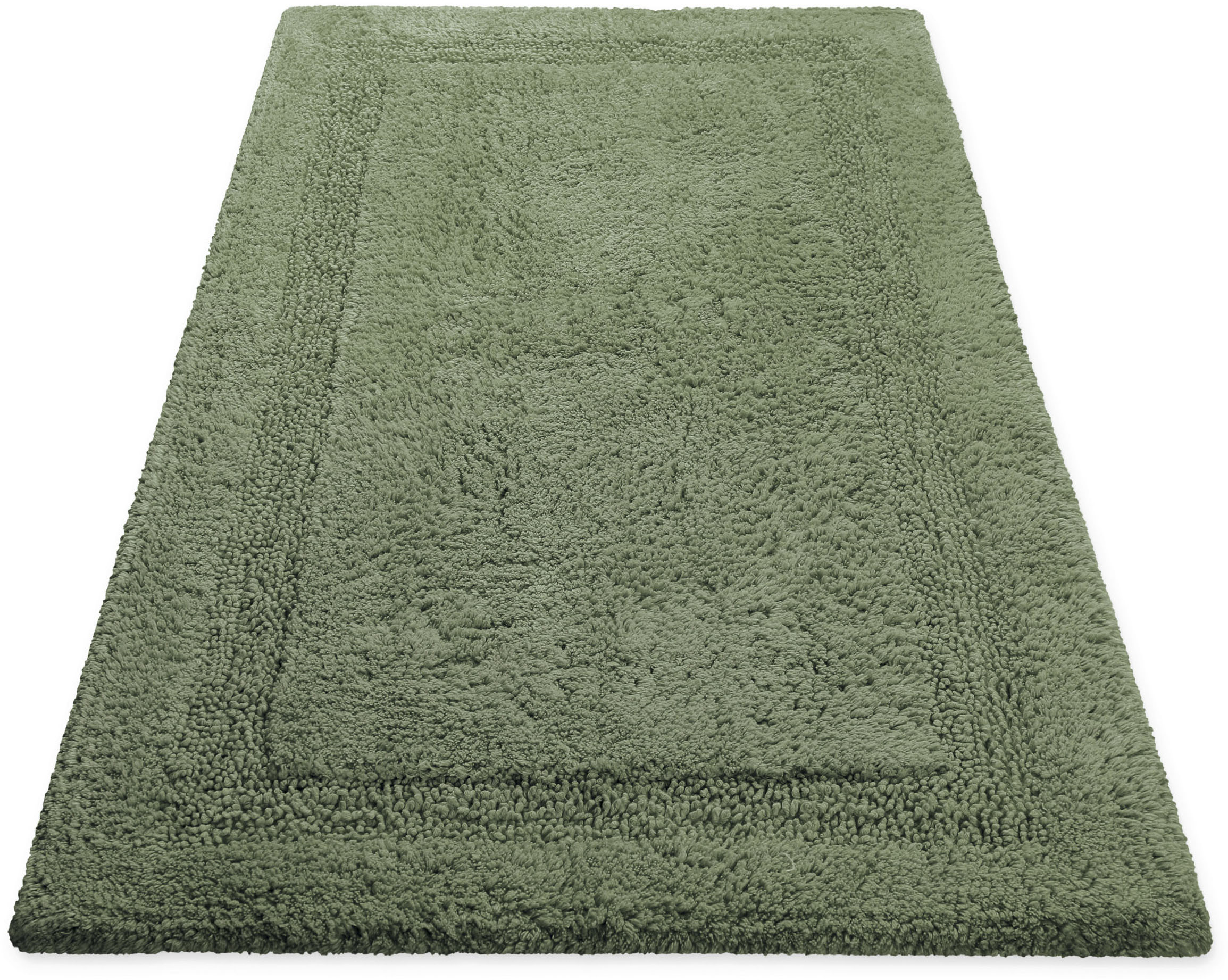 Thumbnail - Wecon home Basics Badematte "Knut" Höhe 20 mm waschbar, rutschfest, strapazierfähig, pflegeleicht, Bordüre, weich