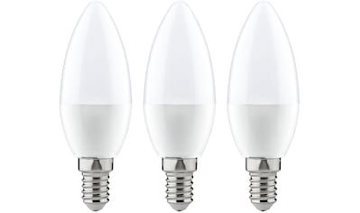 LED-Leuchtmittel »Kerze 4W E14 230V Warmweiß 3er-Pack«, E14, 3 St., Warmweiß