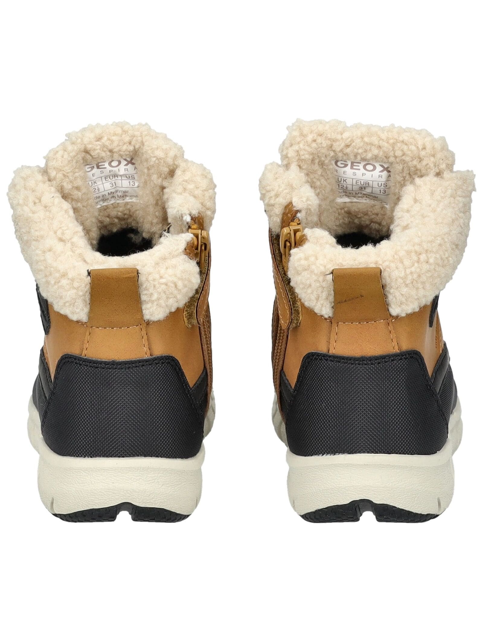 Geox Schnürstiefelette »Geox Stiefelette Lederimitat/Textil«